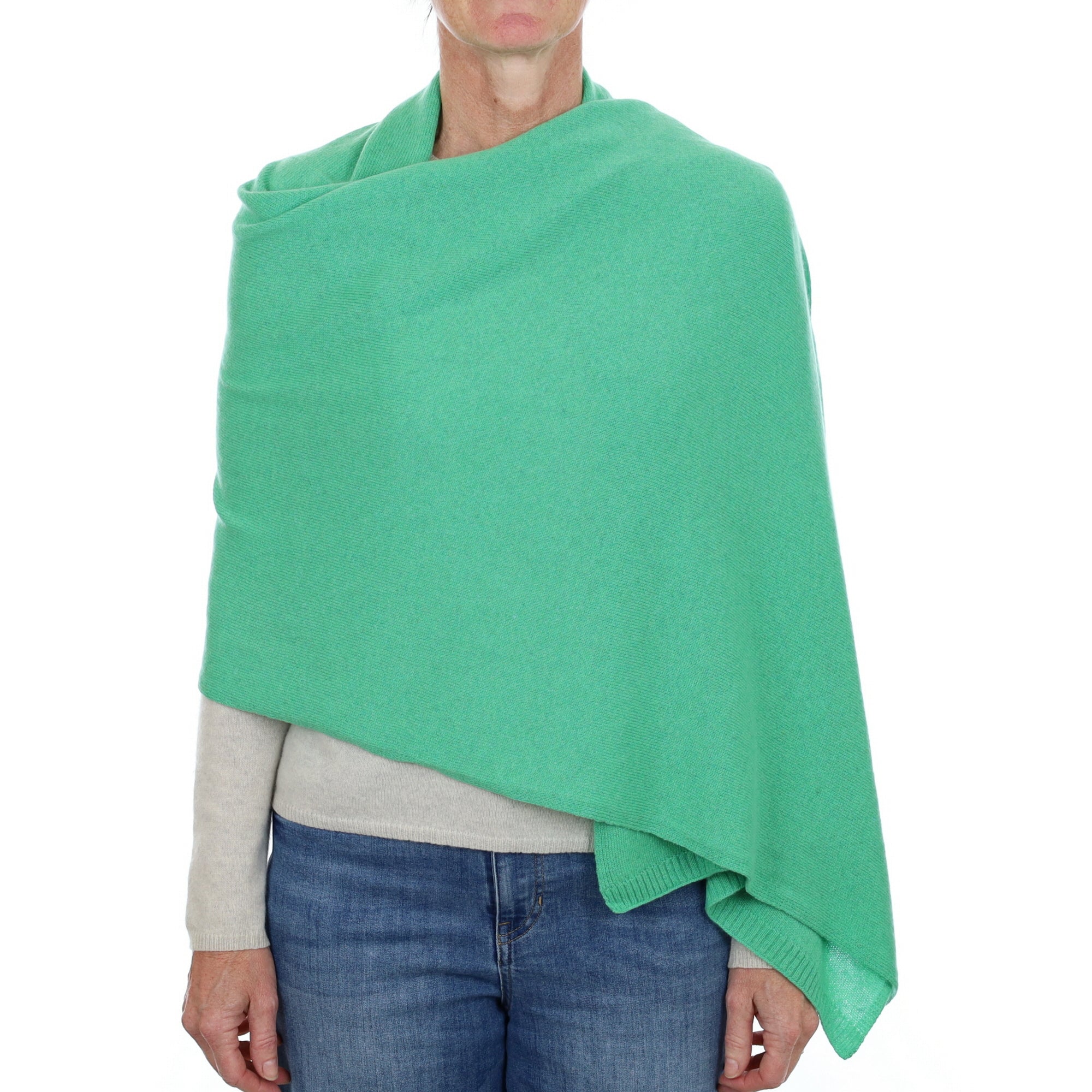 Brand New Spring Green Recycled Cashmere Wrap