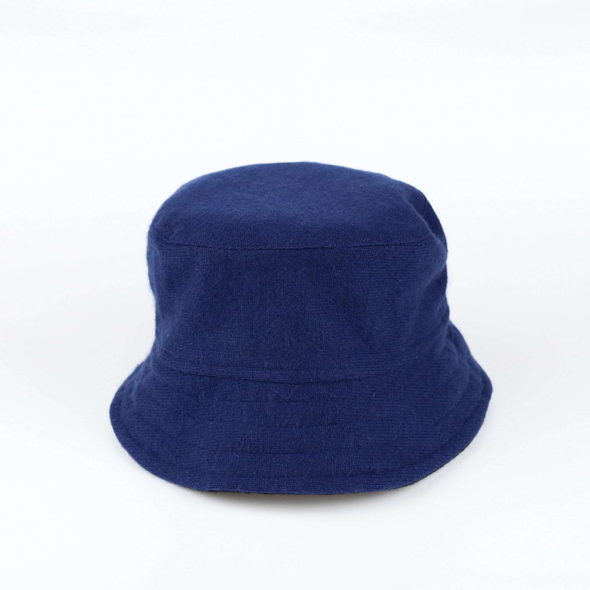 Black Reversible Cashmere Bucket Hat Small