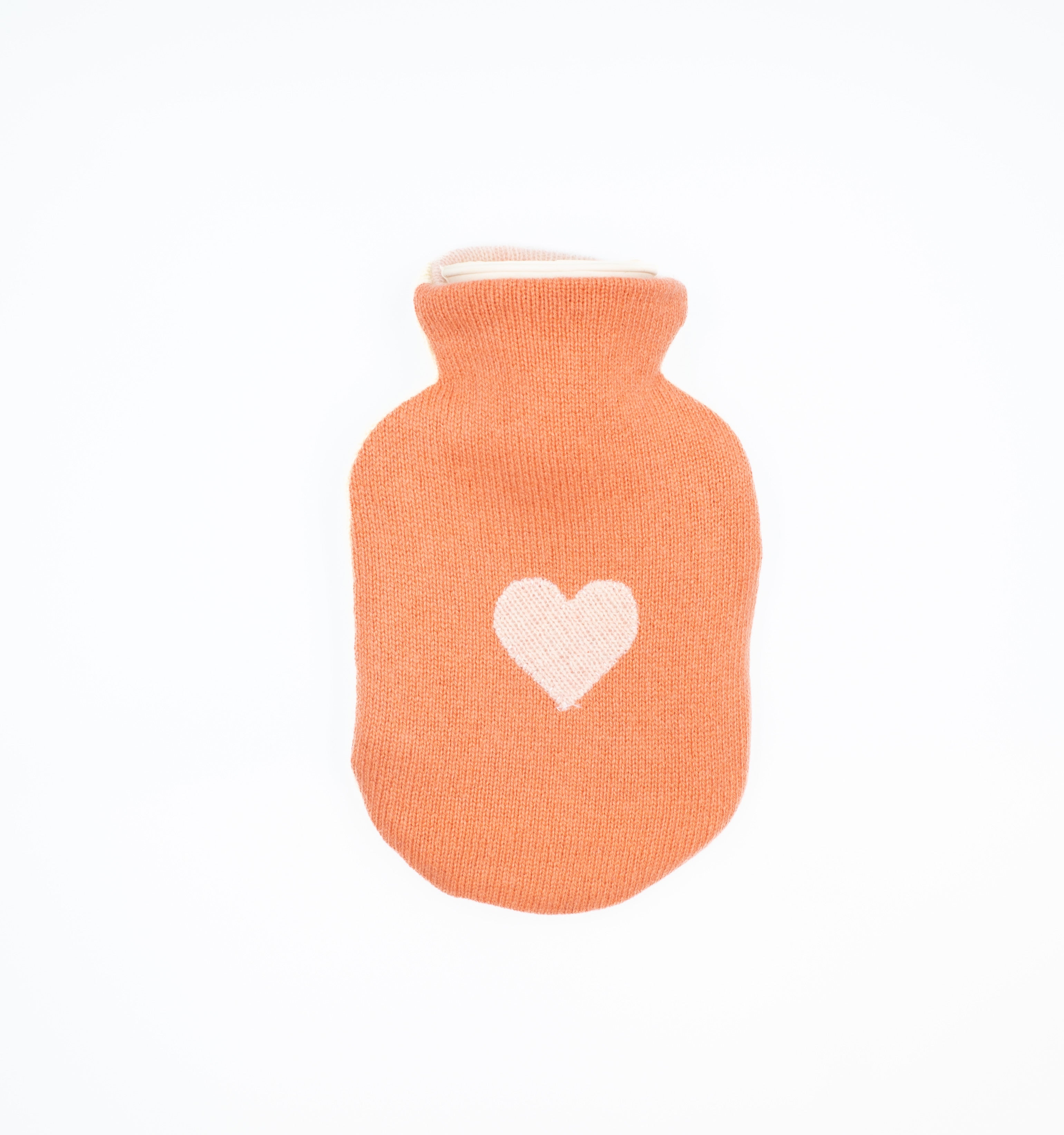 Salmon Orange and Lemon Cashmere Small Hot Water Bottle