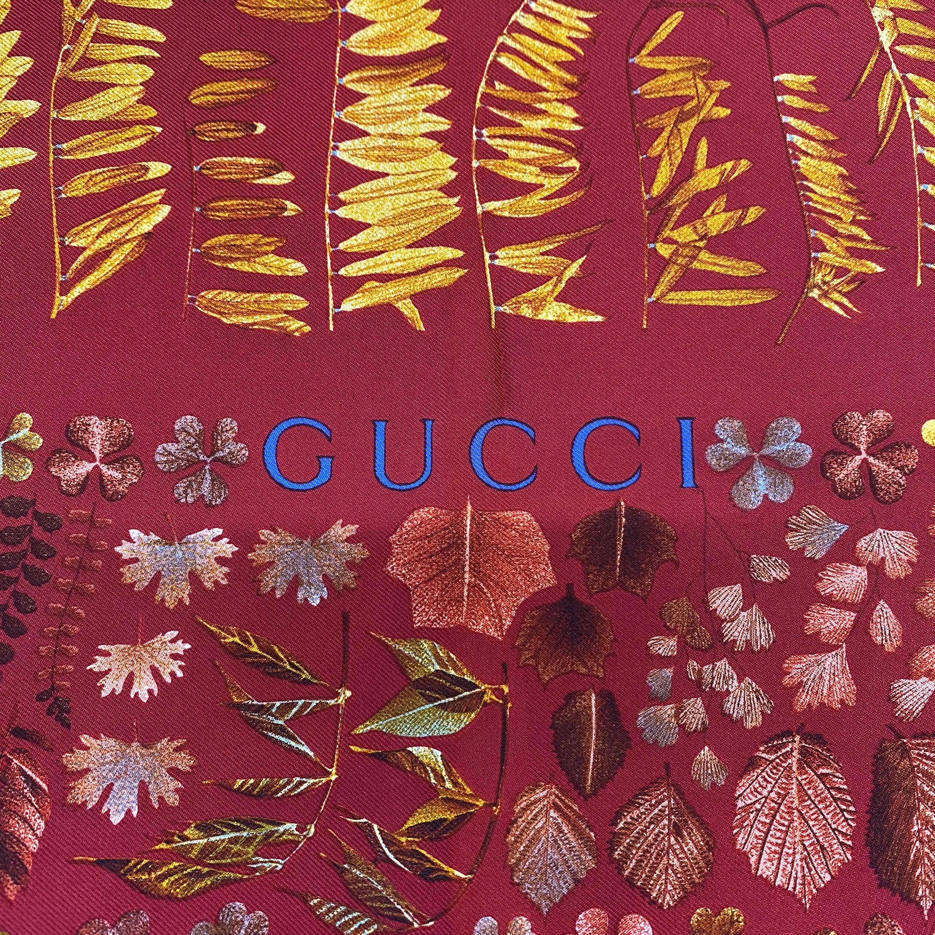 Brand New Boxed Gucci Boxed Silk Scarf