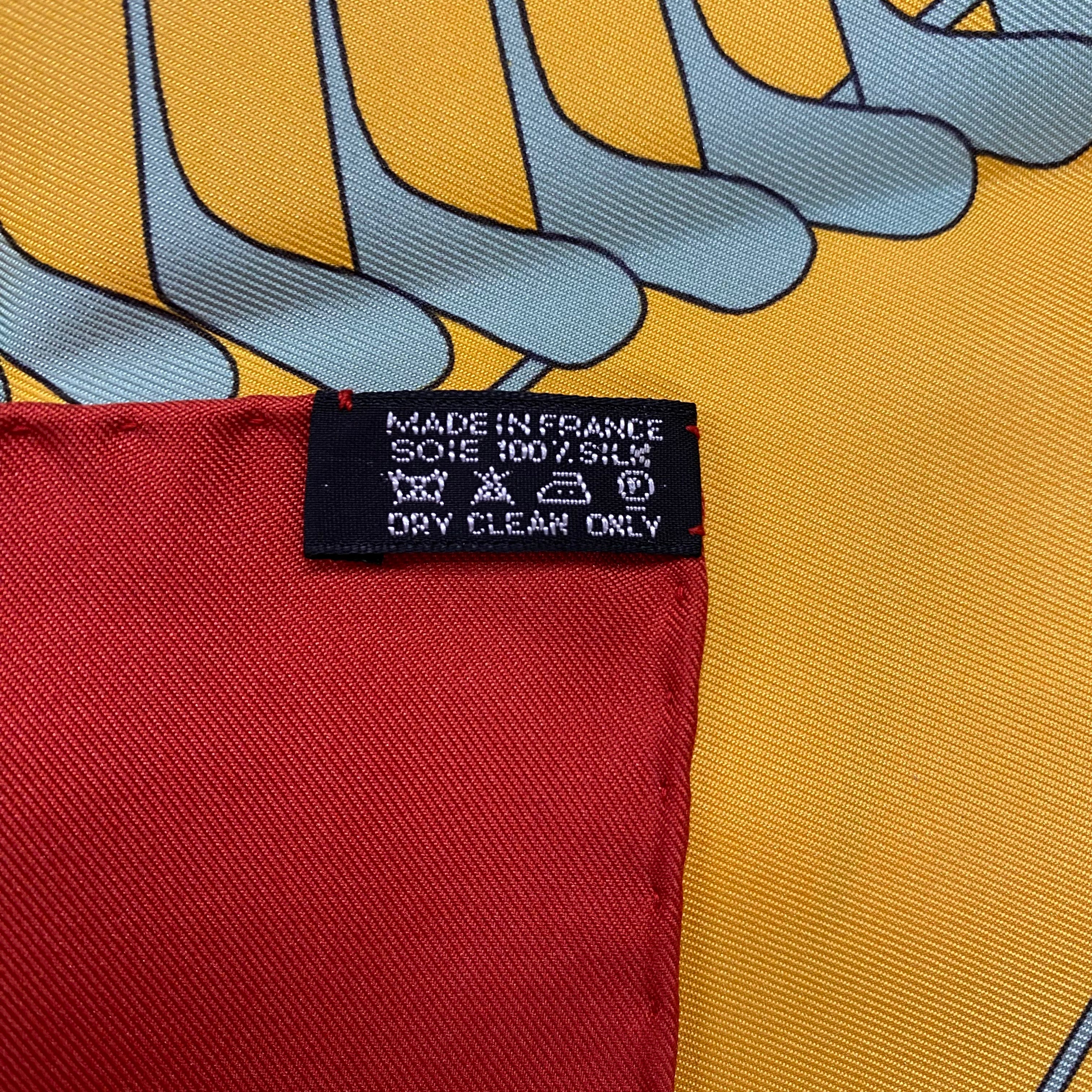 Immaculate Hermès Swing Silk Scarf