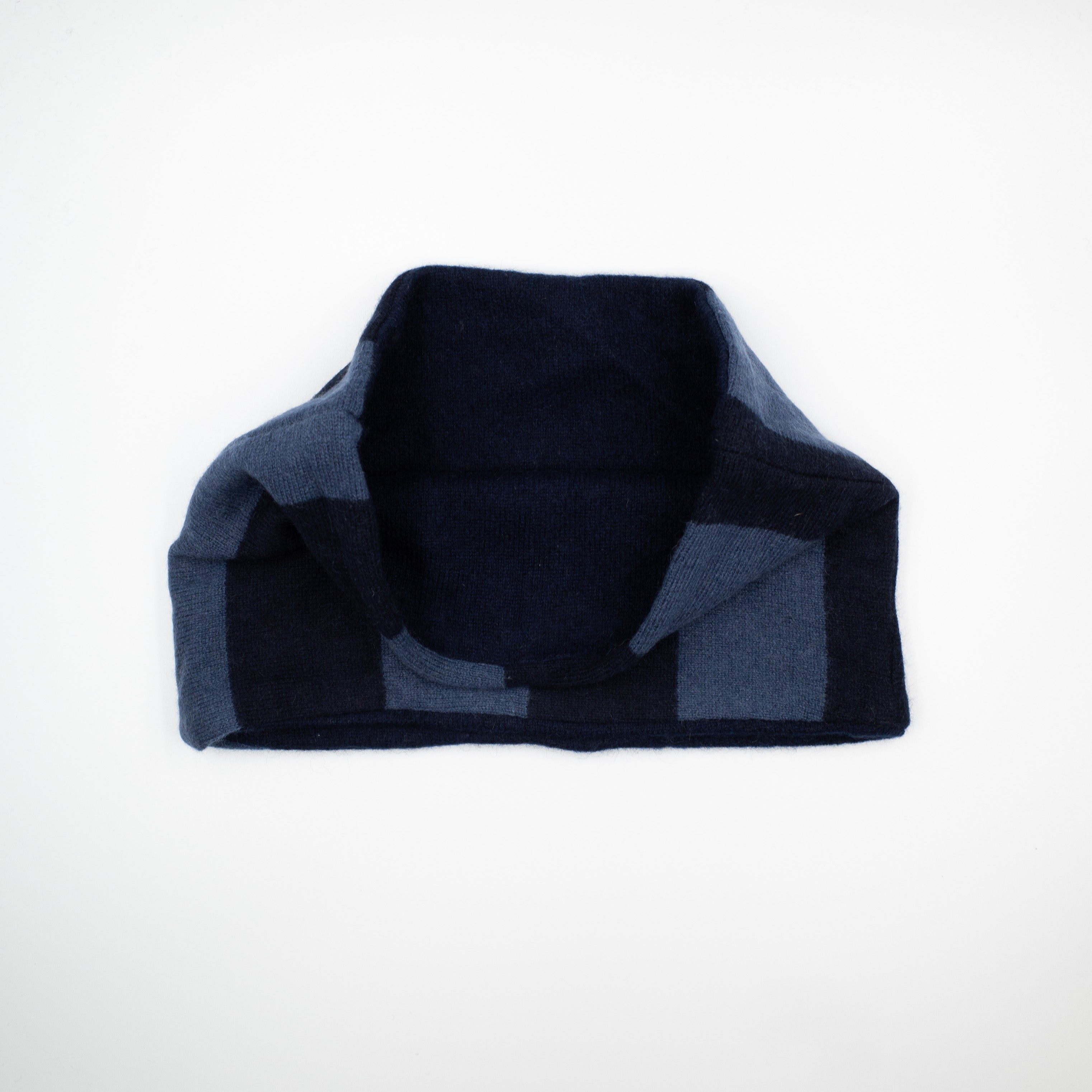 Navy Blue Stripe Neck Warmer