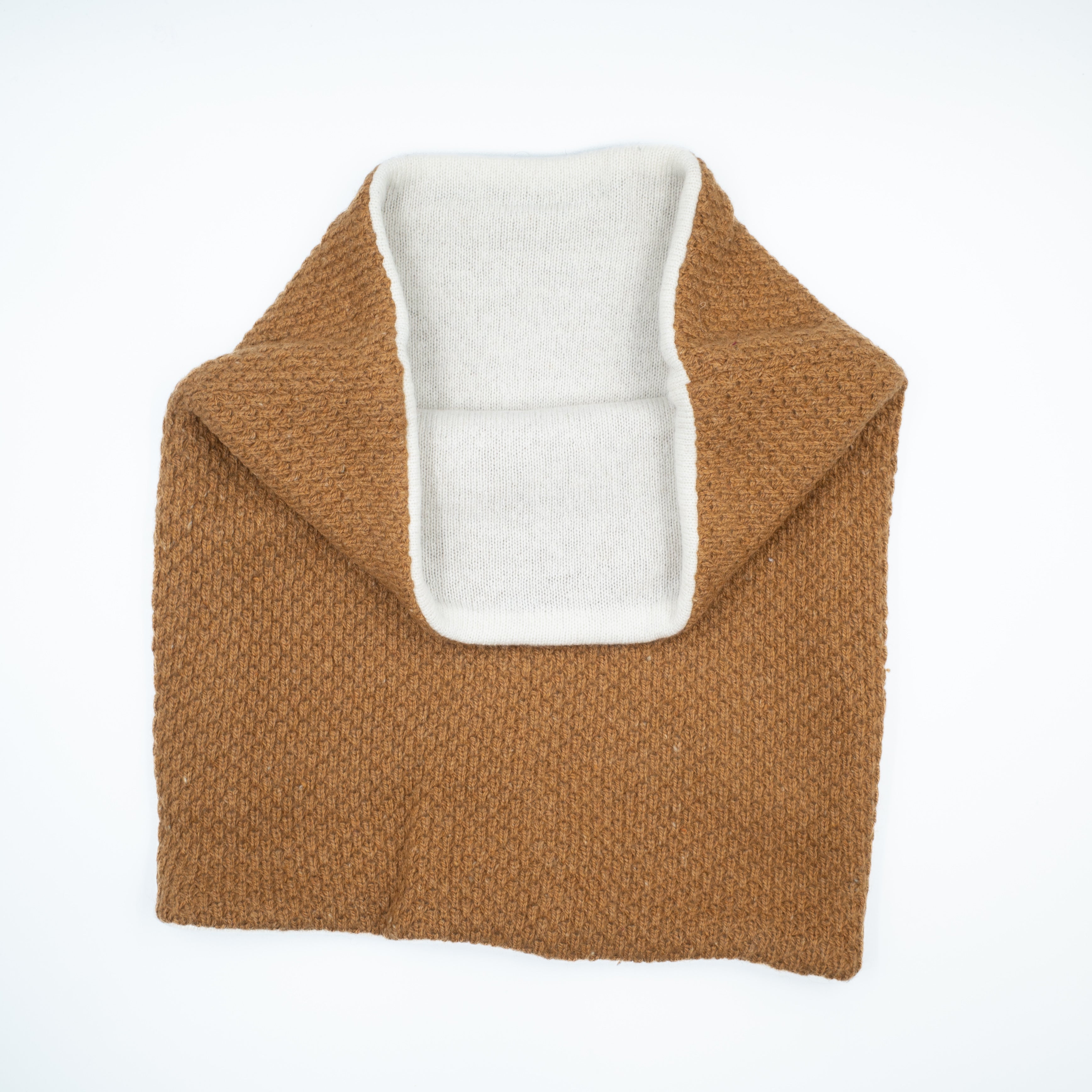 Cinnamon and Cream Chunky Luxury Double Layered Snood