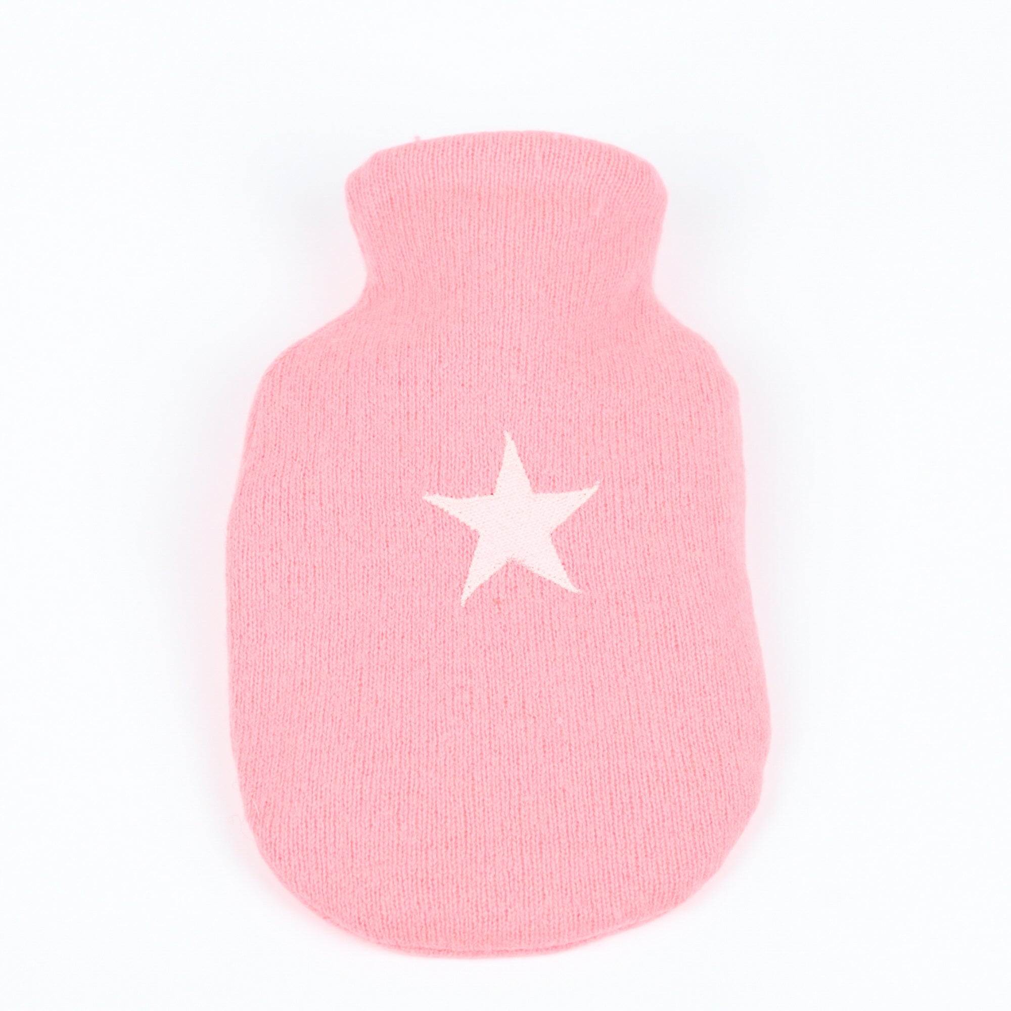 Coral Star Small Cashmere Hot Water Bottle