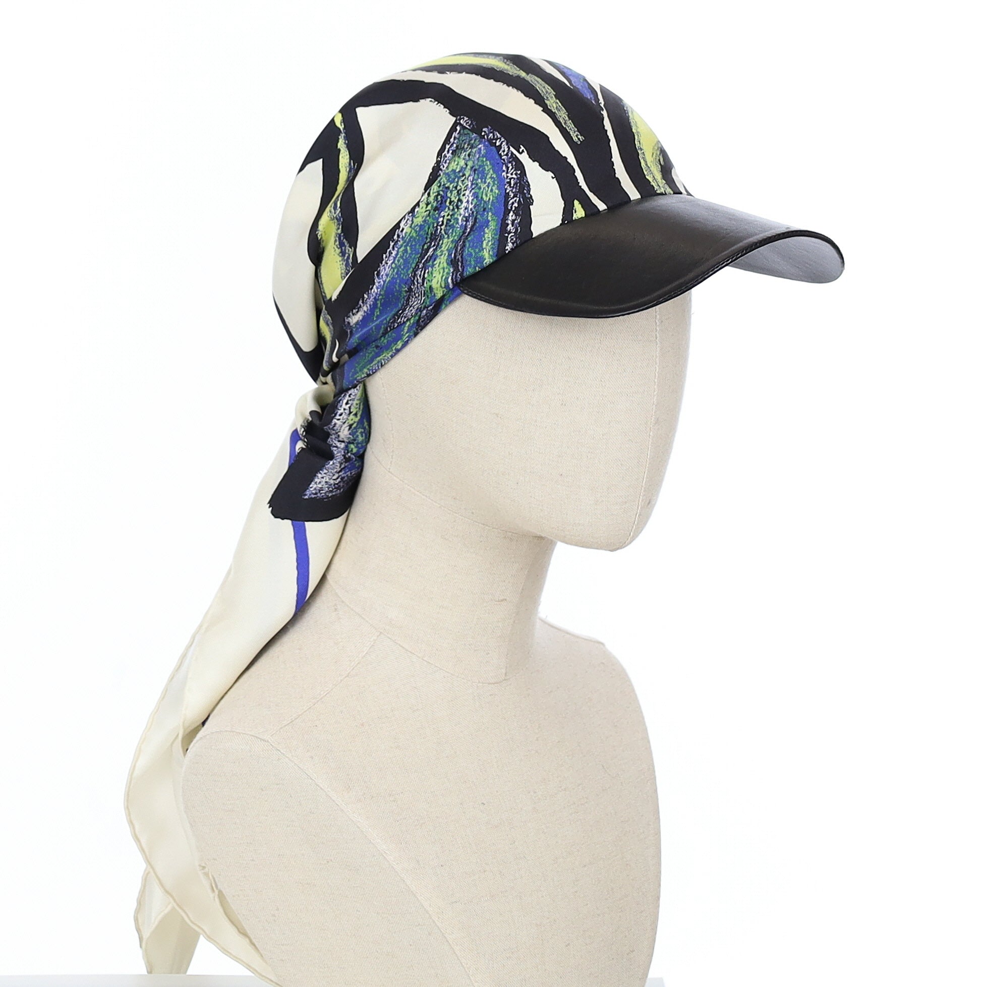 Salvatore Ferragamo Abstract Silk Cap