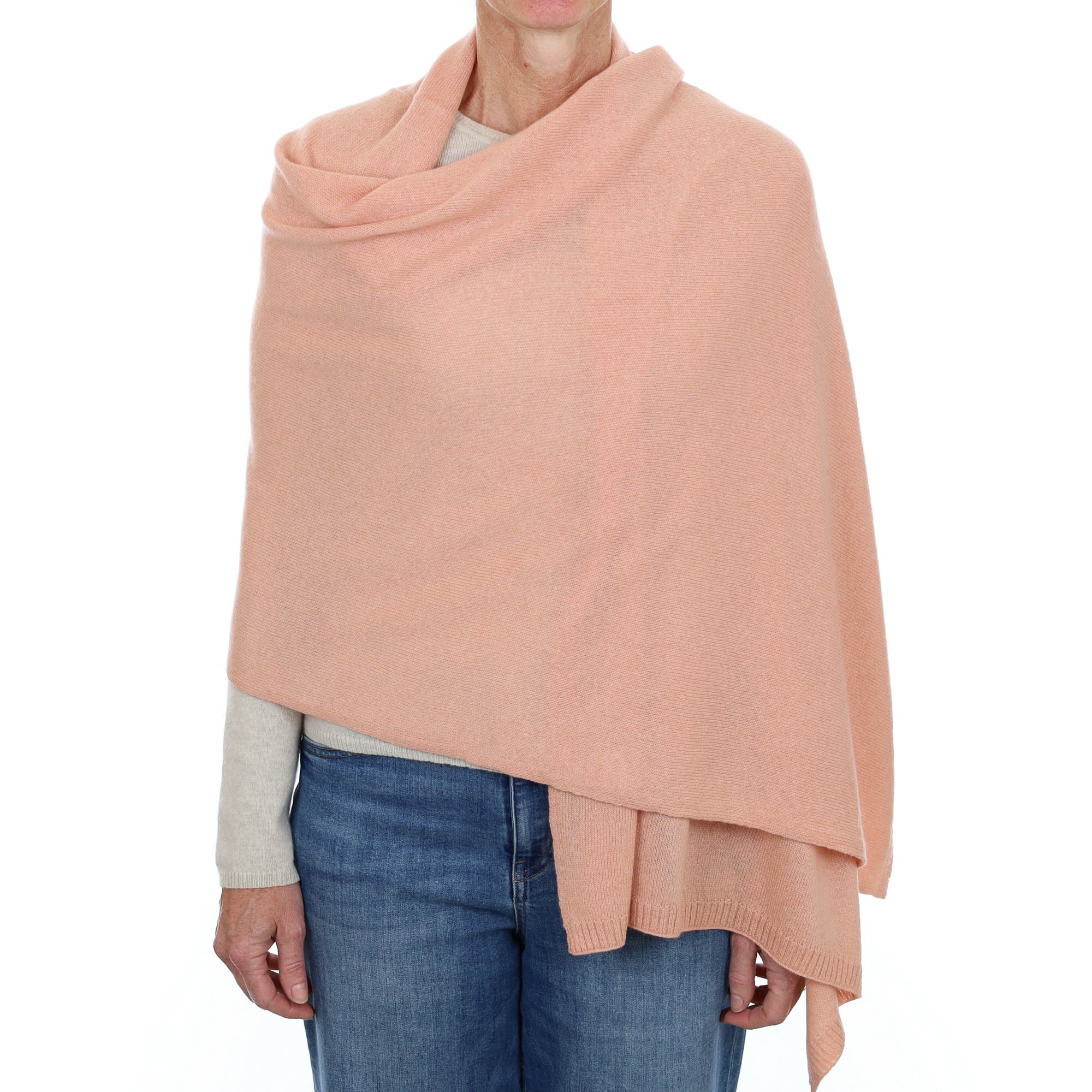 Brand New Blush Recycled Cashmere Wrap