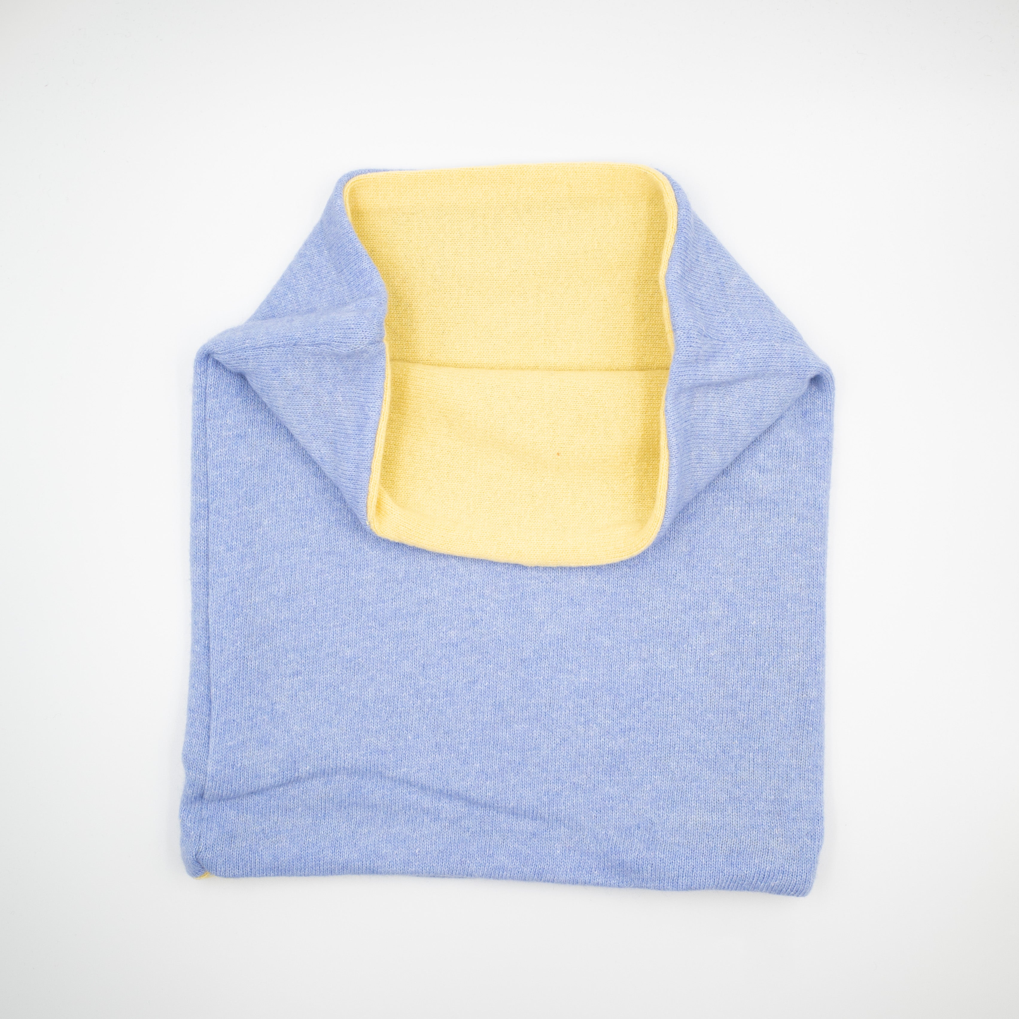 Sky Blue and Yellow Luxury Double Layered Snood