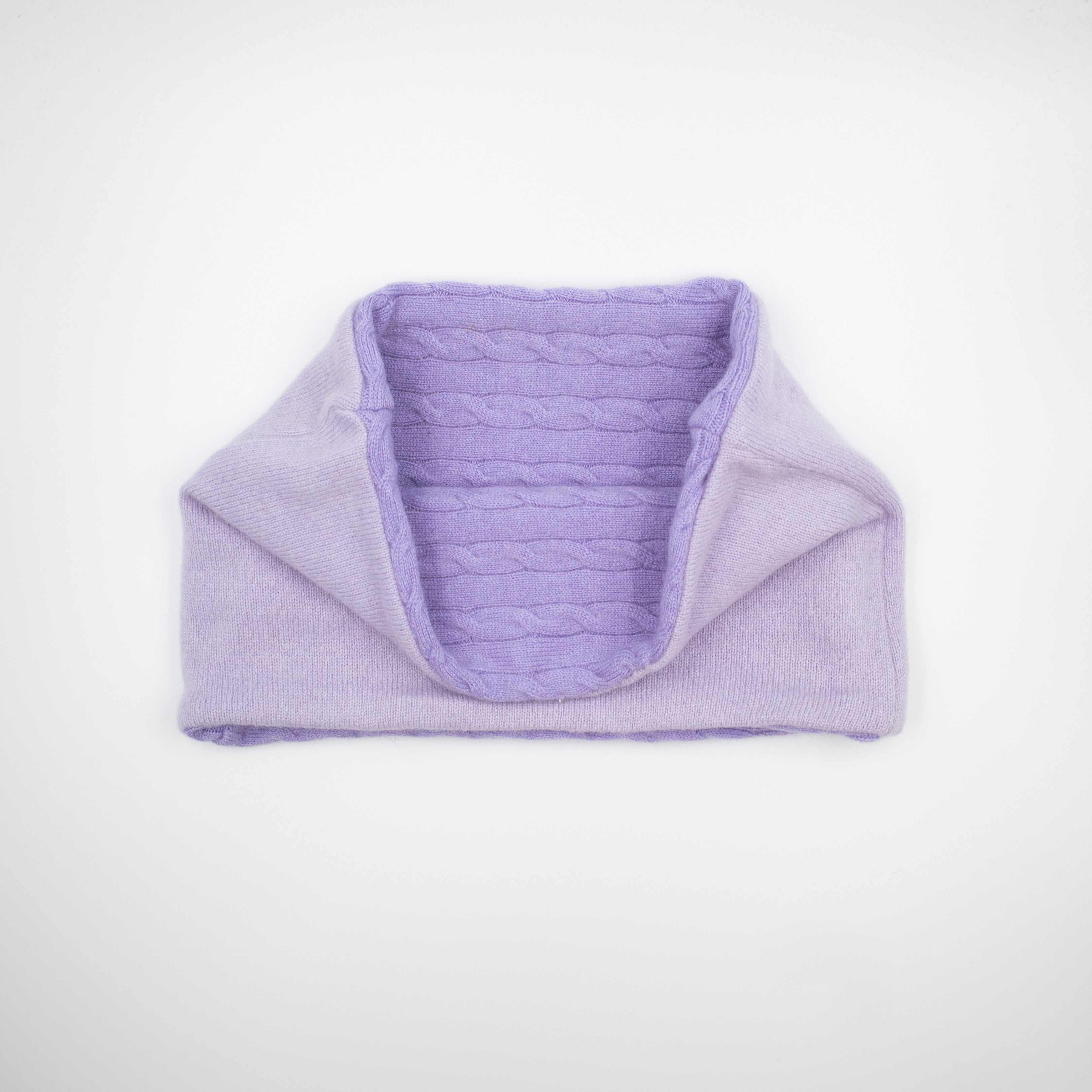 Two-Tone Lavender Purple Neck Warmer