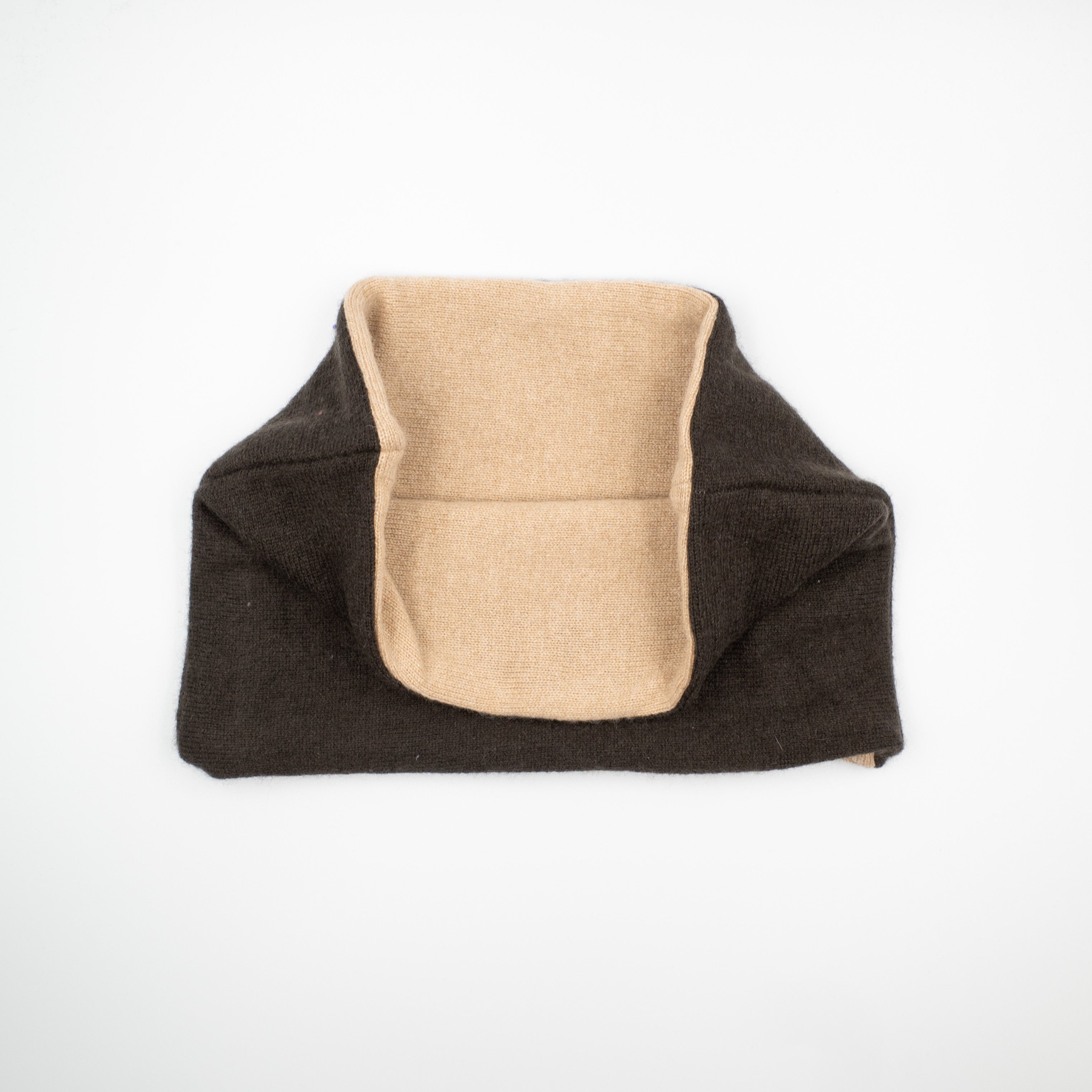 Men’s Peppercorn Brown and Beige Neck Warmer