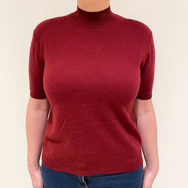 Short sleeve hot sale turtleneck sweater