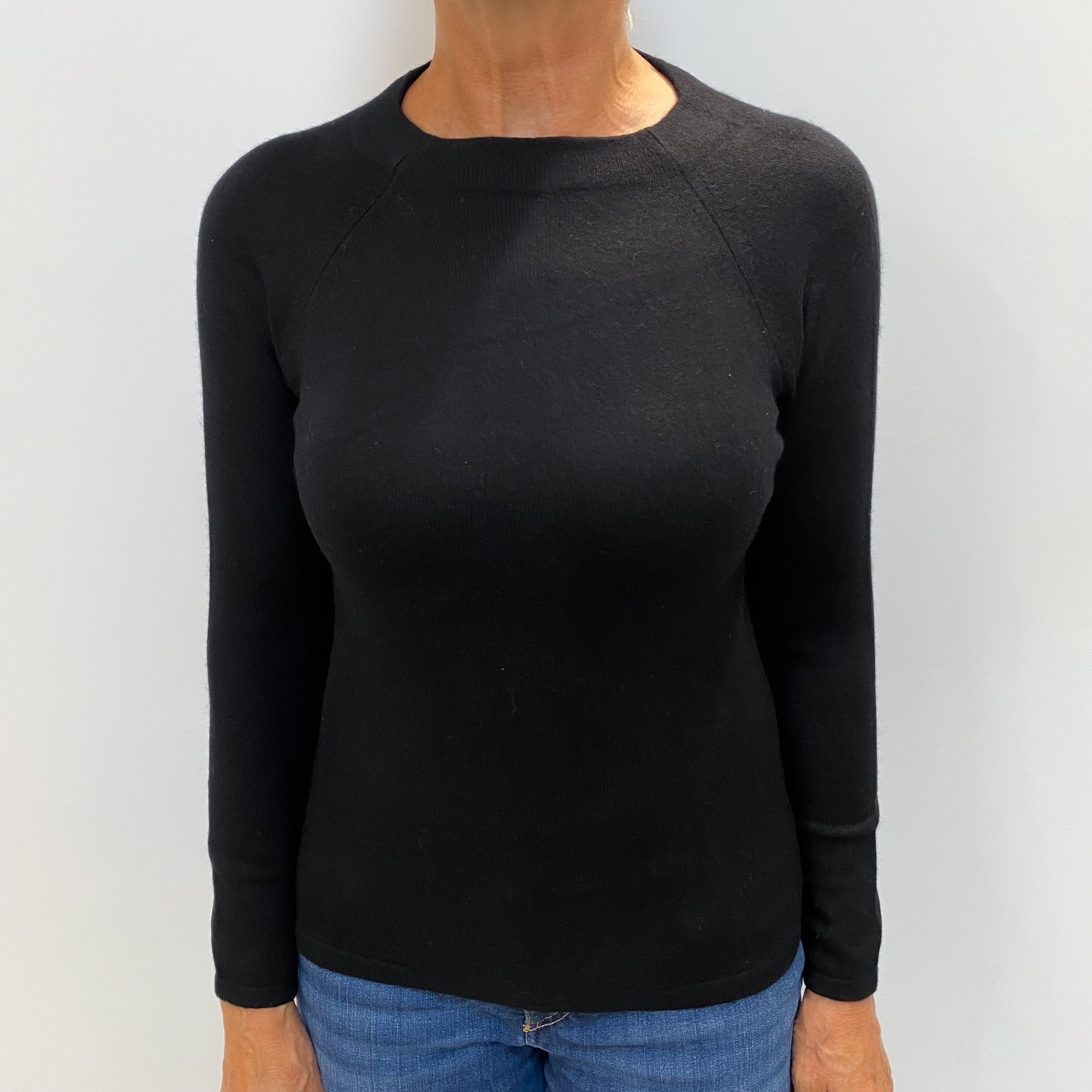 Black Cashmere Turtle Neck Jumper Medium