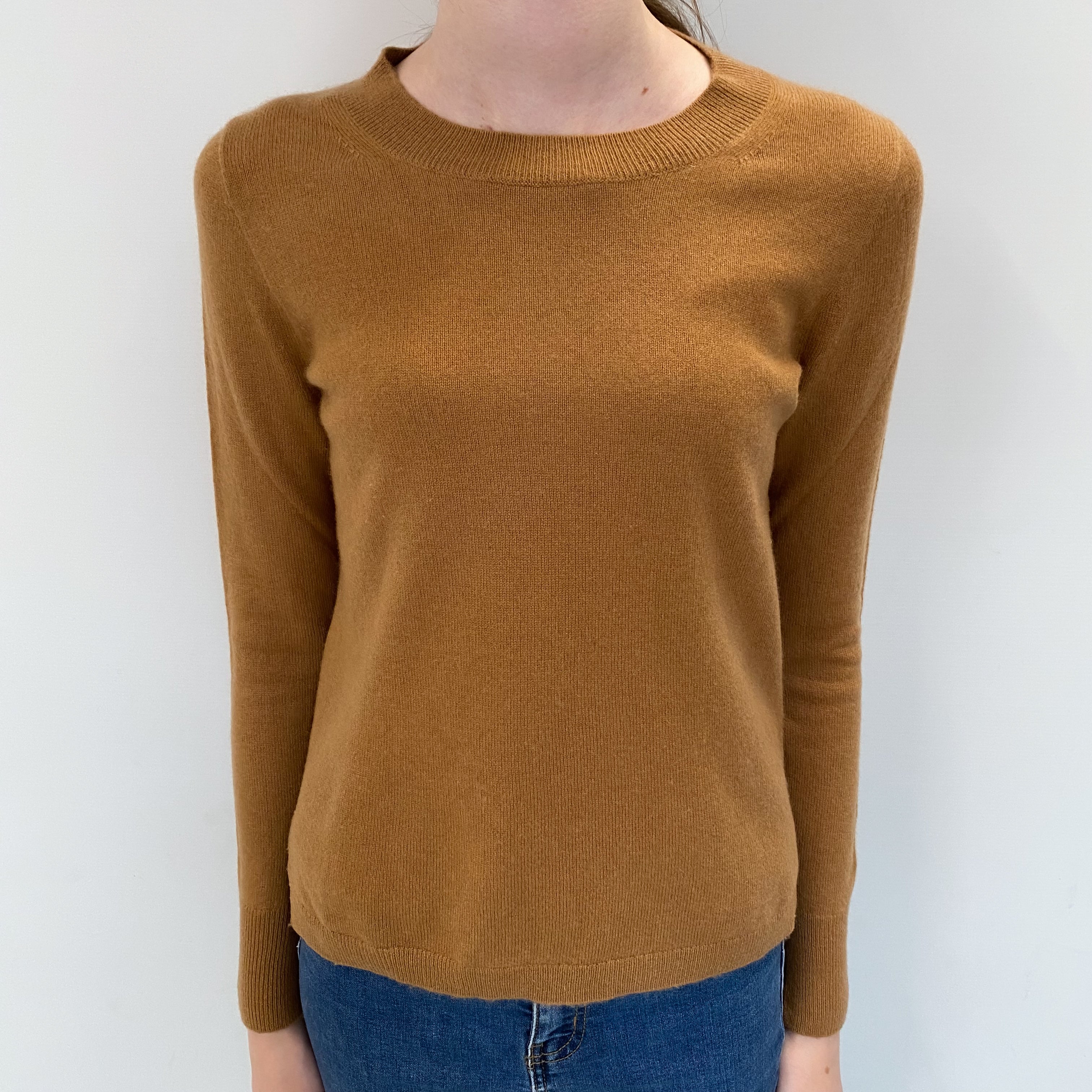 Butterscotch Cashmere Crew Neck Jumper Extra Small