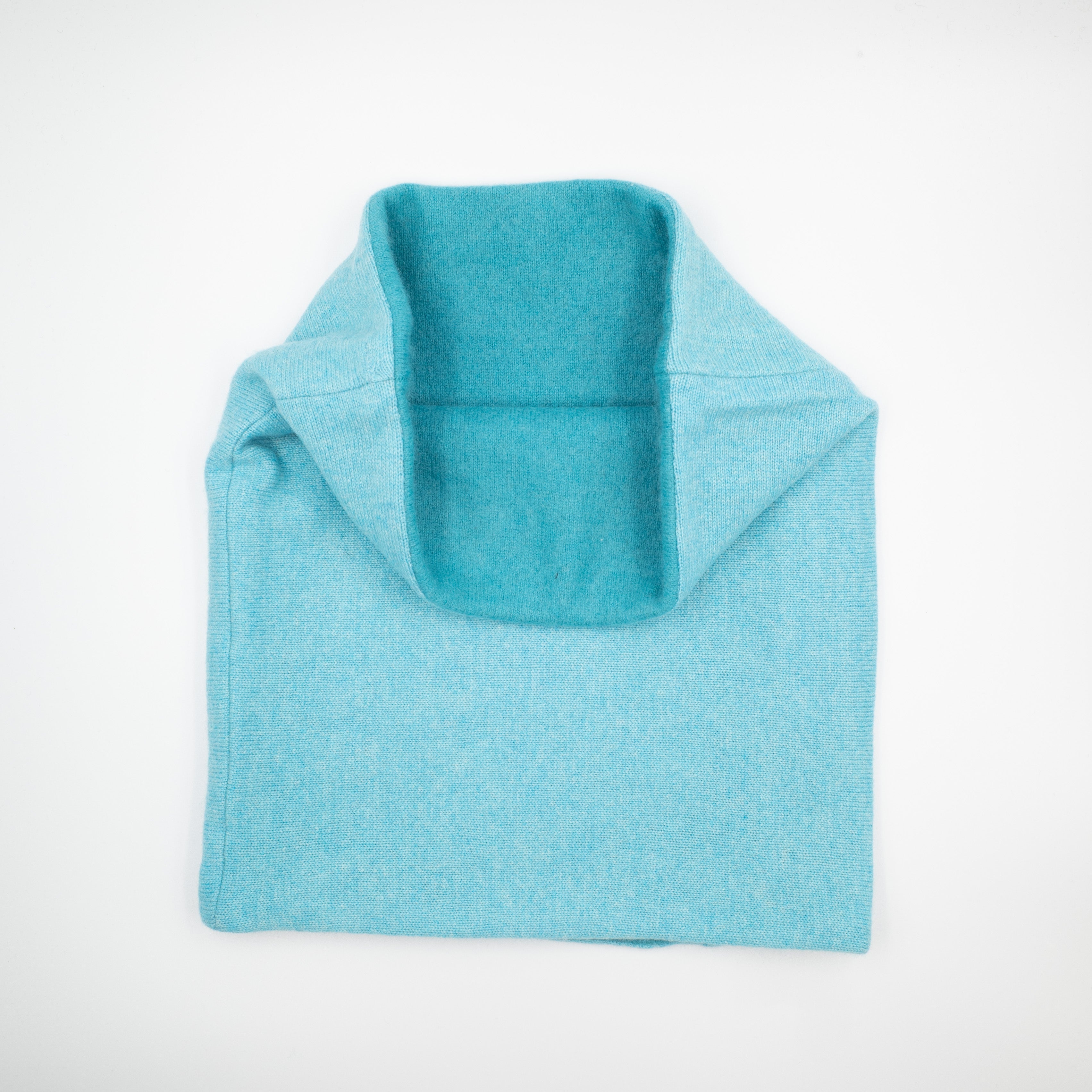 Two-Tone Turquoise Luxury Double Layered Snood