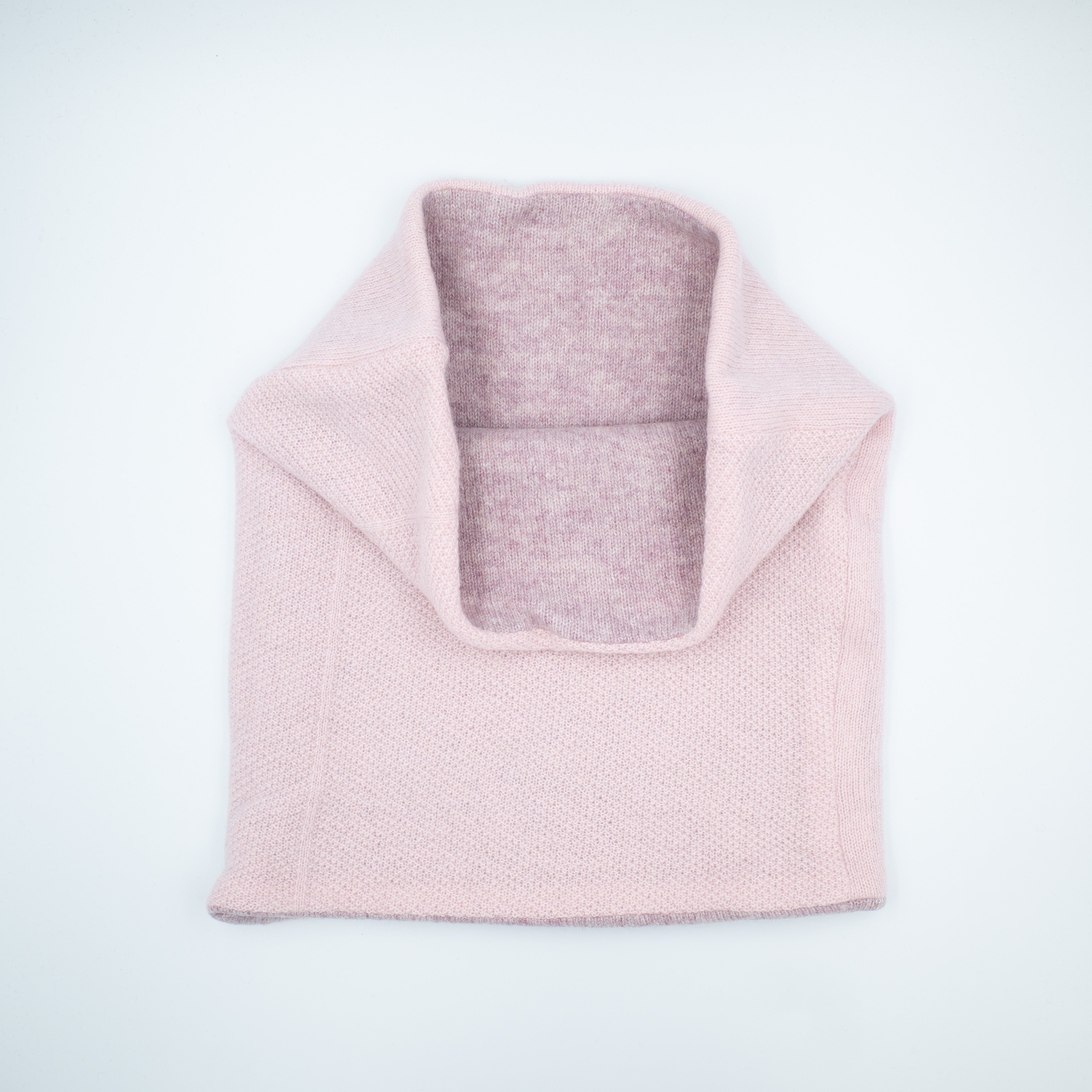 Pale Pink and Lilac Luxury Double Layered Snood