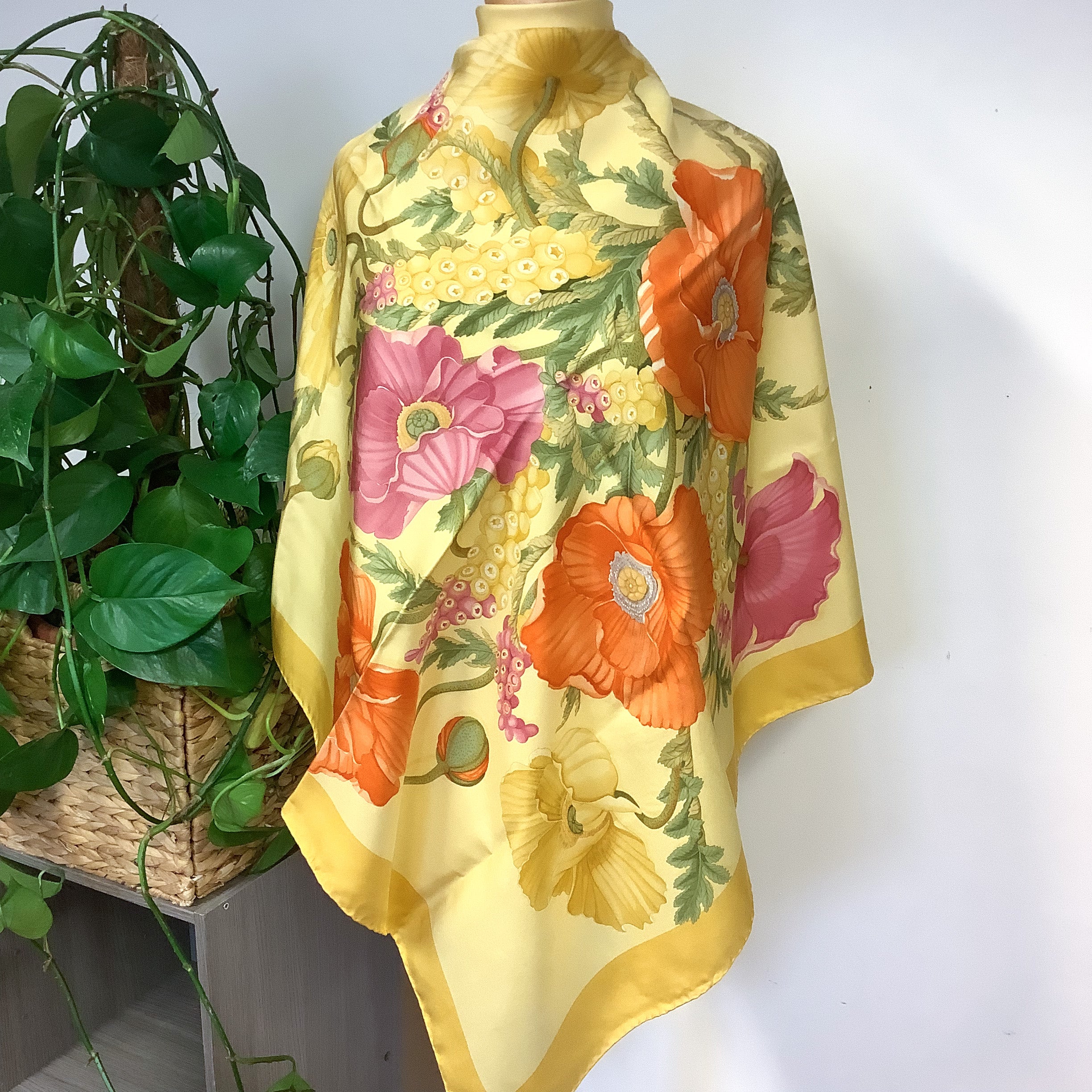 Salvatore Ferragamo Floral Designer Silk Scarf