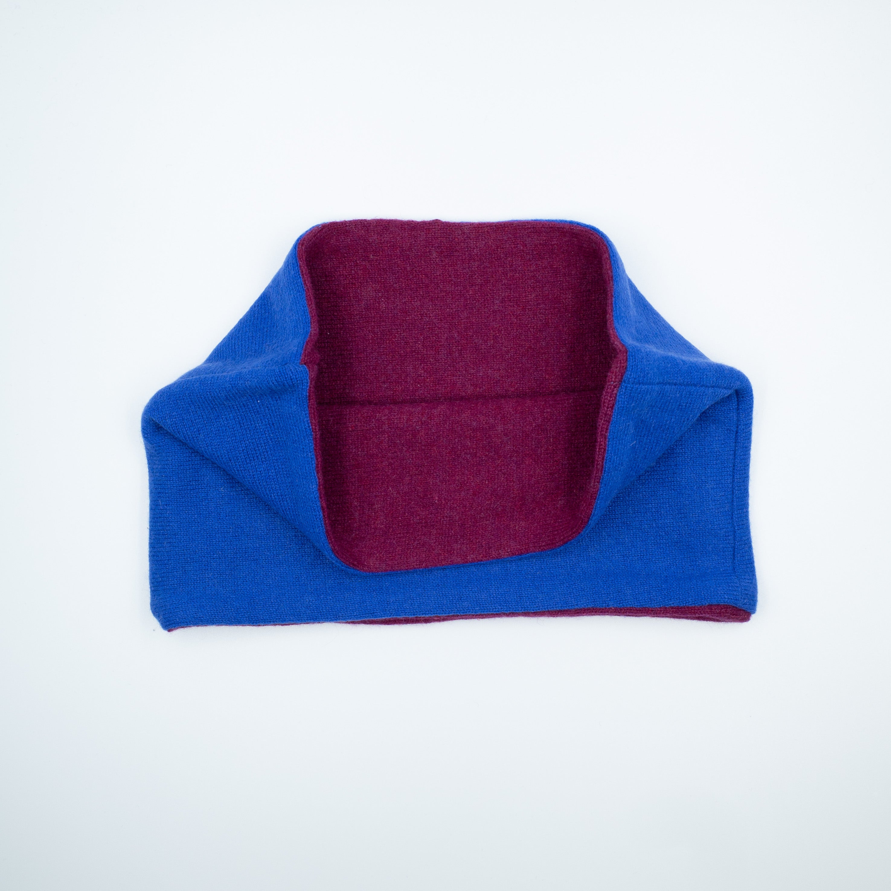 Men’s Raspberry and Azure Blue Neck Warmer