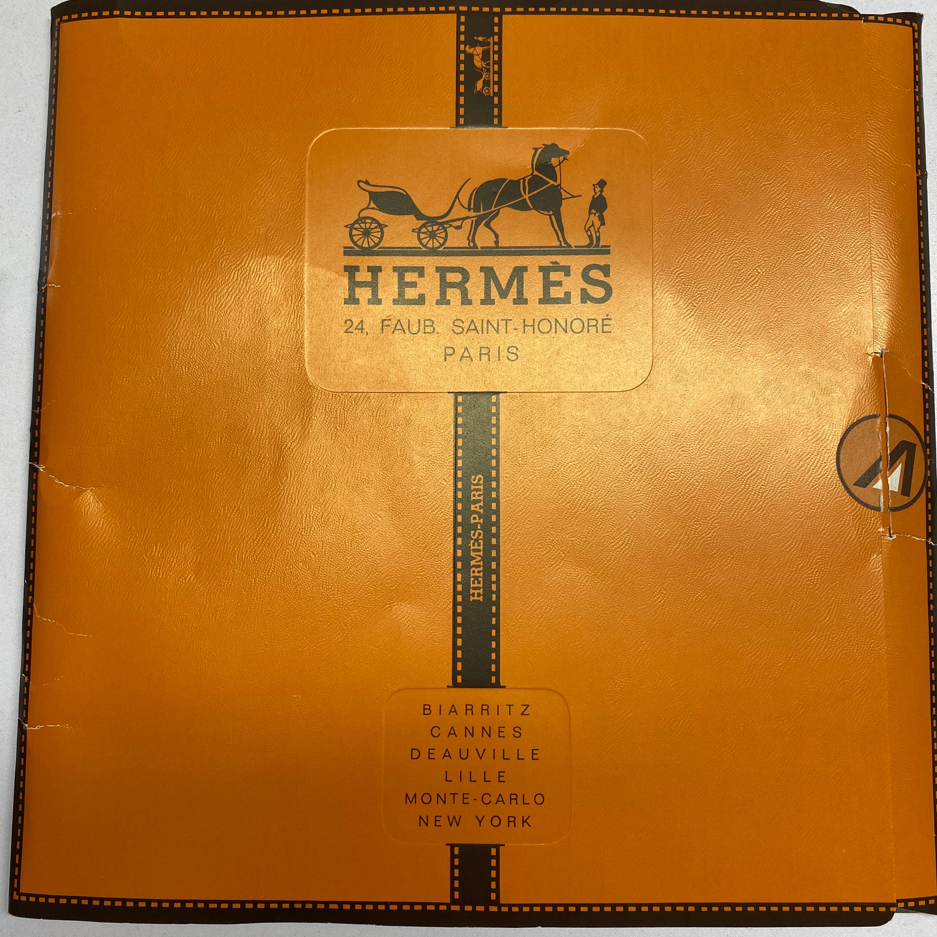 Unworn Hermes Tsubas 1991 Designer Silk Scarf