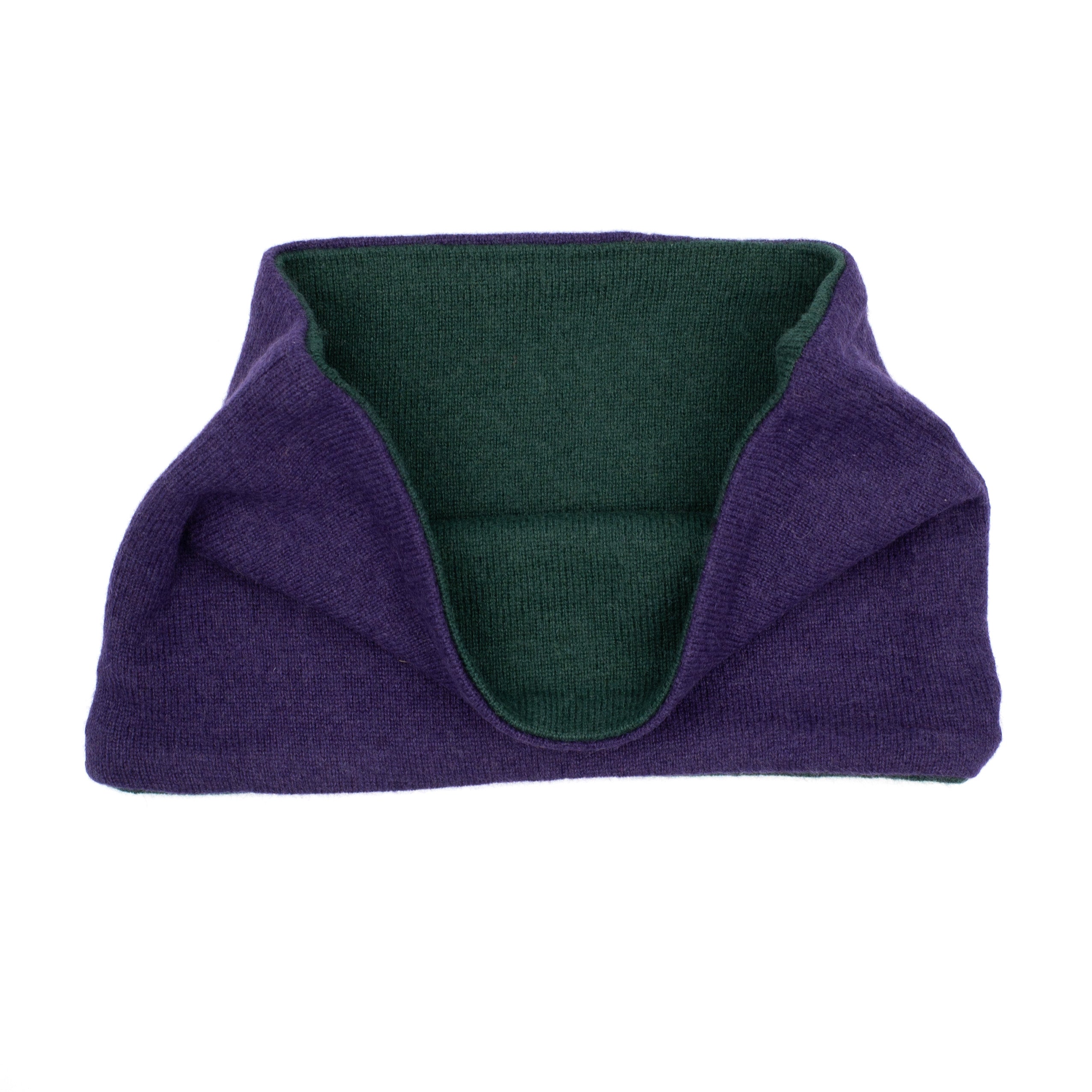 Men’s Purple and Forest Green Neck Warmer