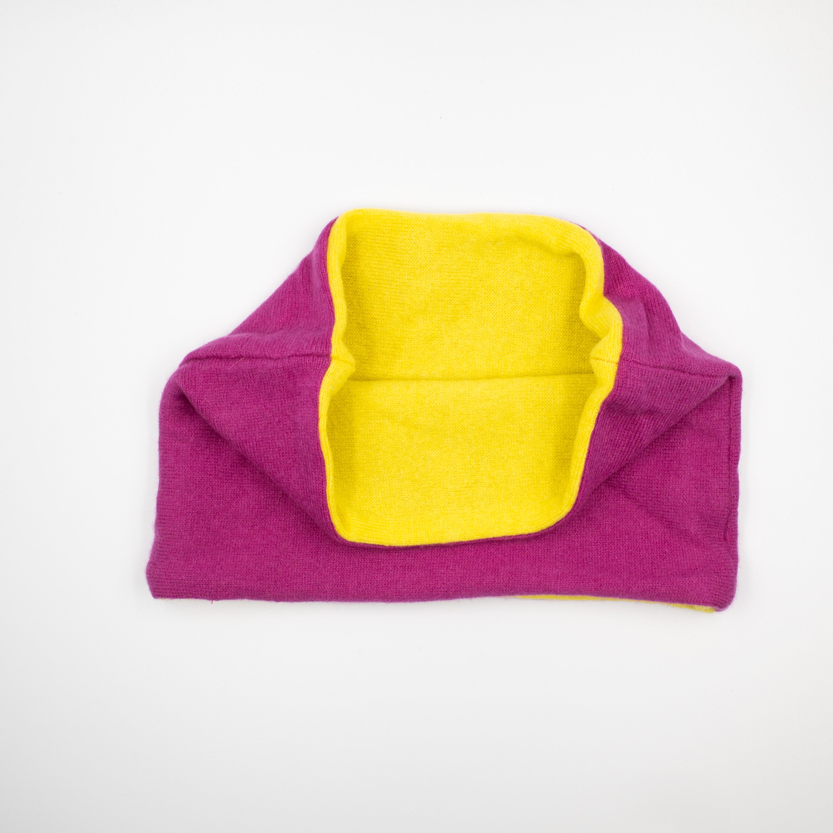 Hot Pink and Bright Yellow Neck Warmer