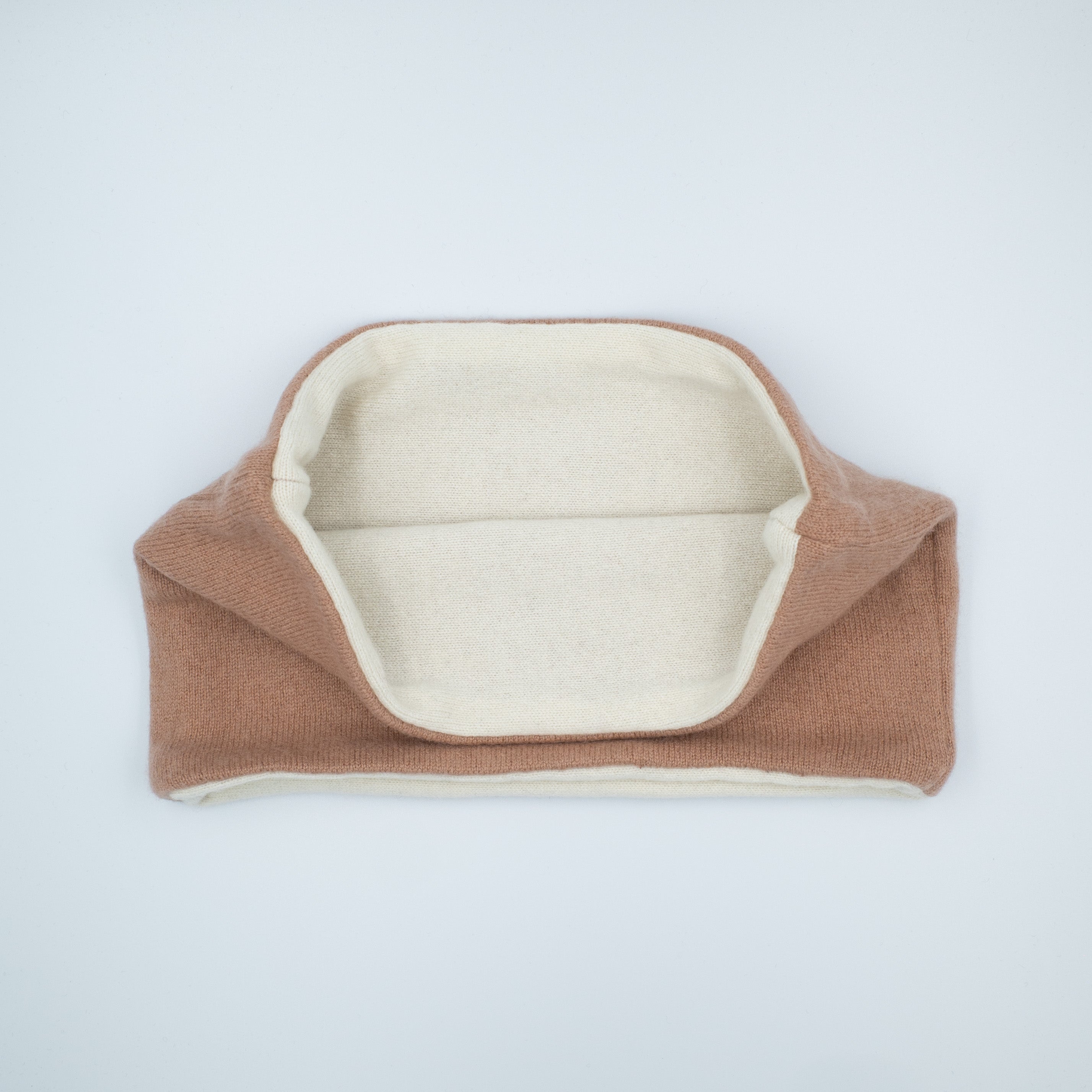 Cream and Blush Camel Neck Warmer