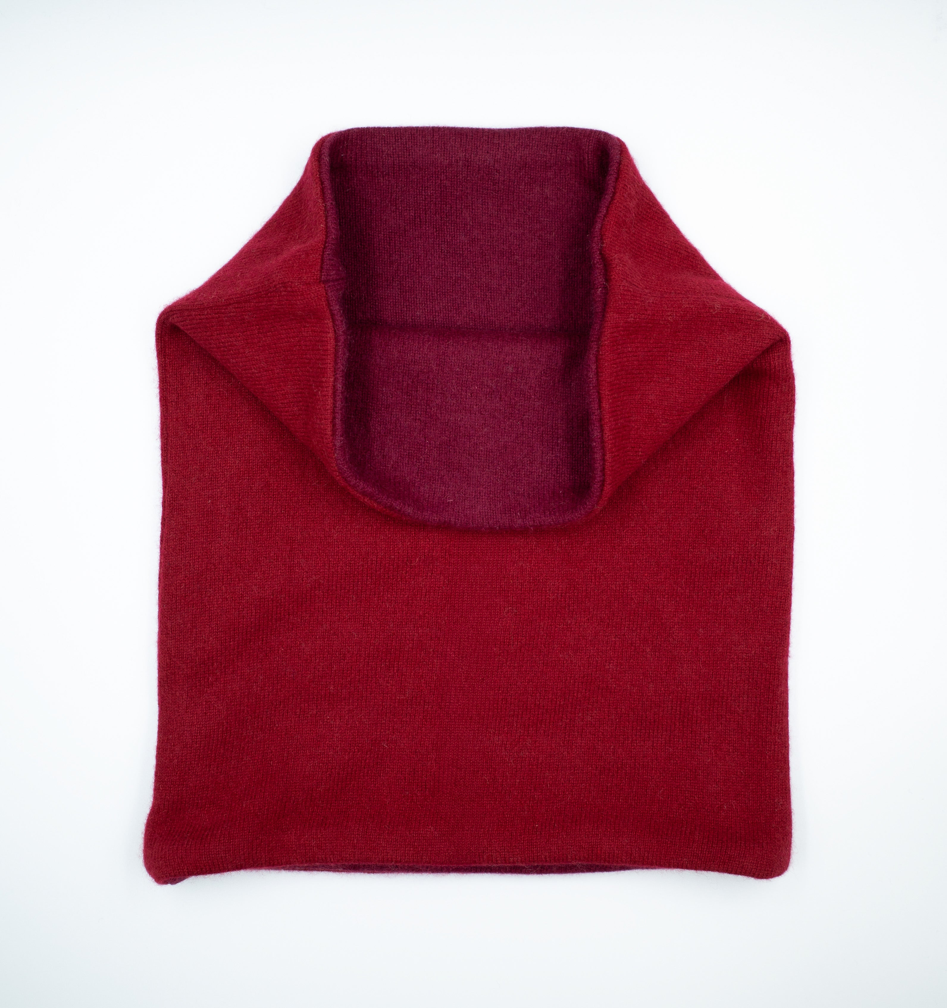 Burgundy and Plum Purple Luxury Double Layered Snood