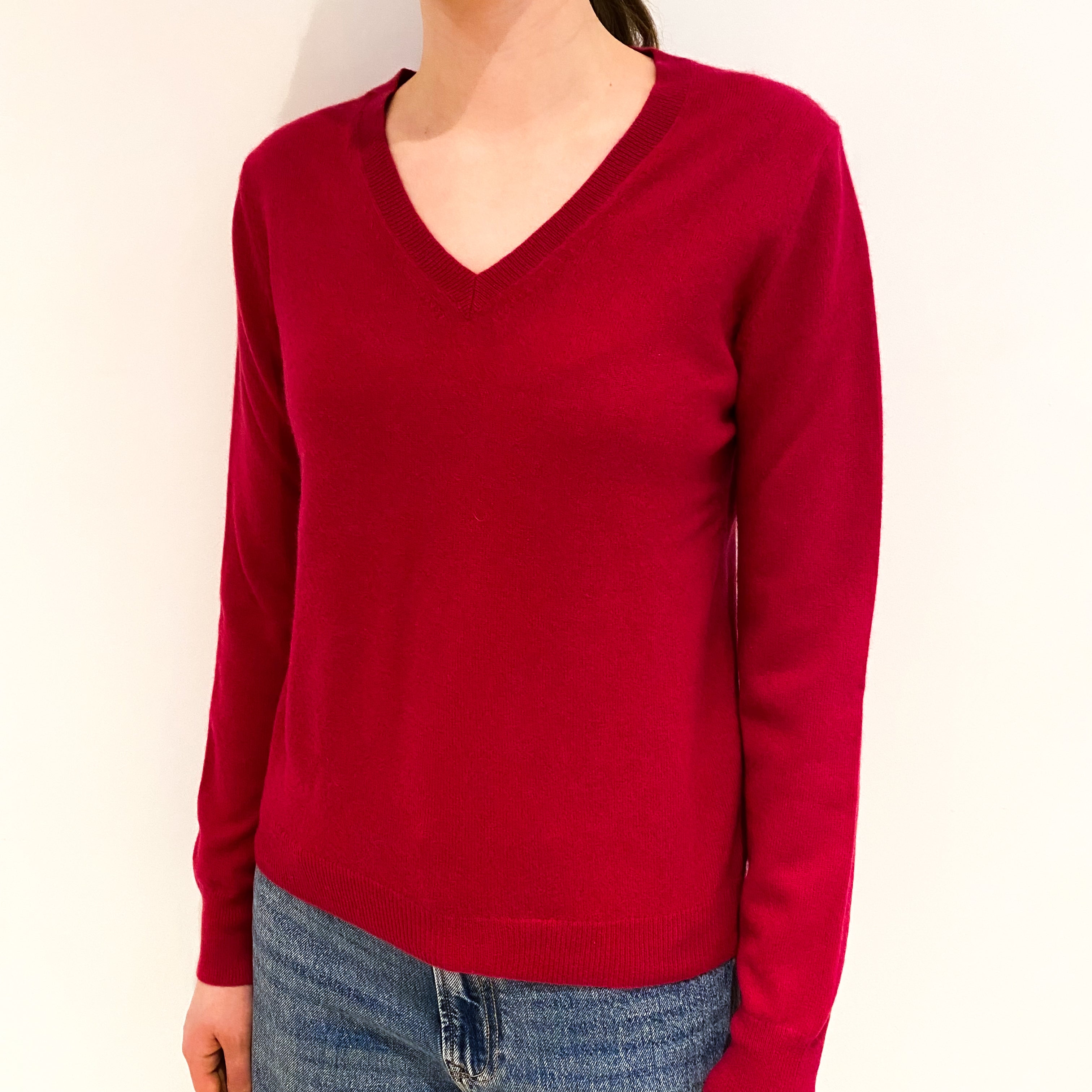 Ruby Cashmere V Neck Jumper Extra Small