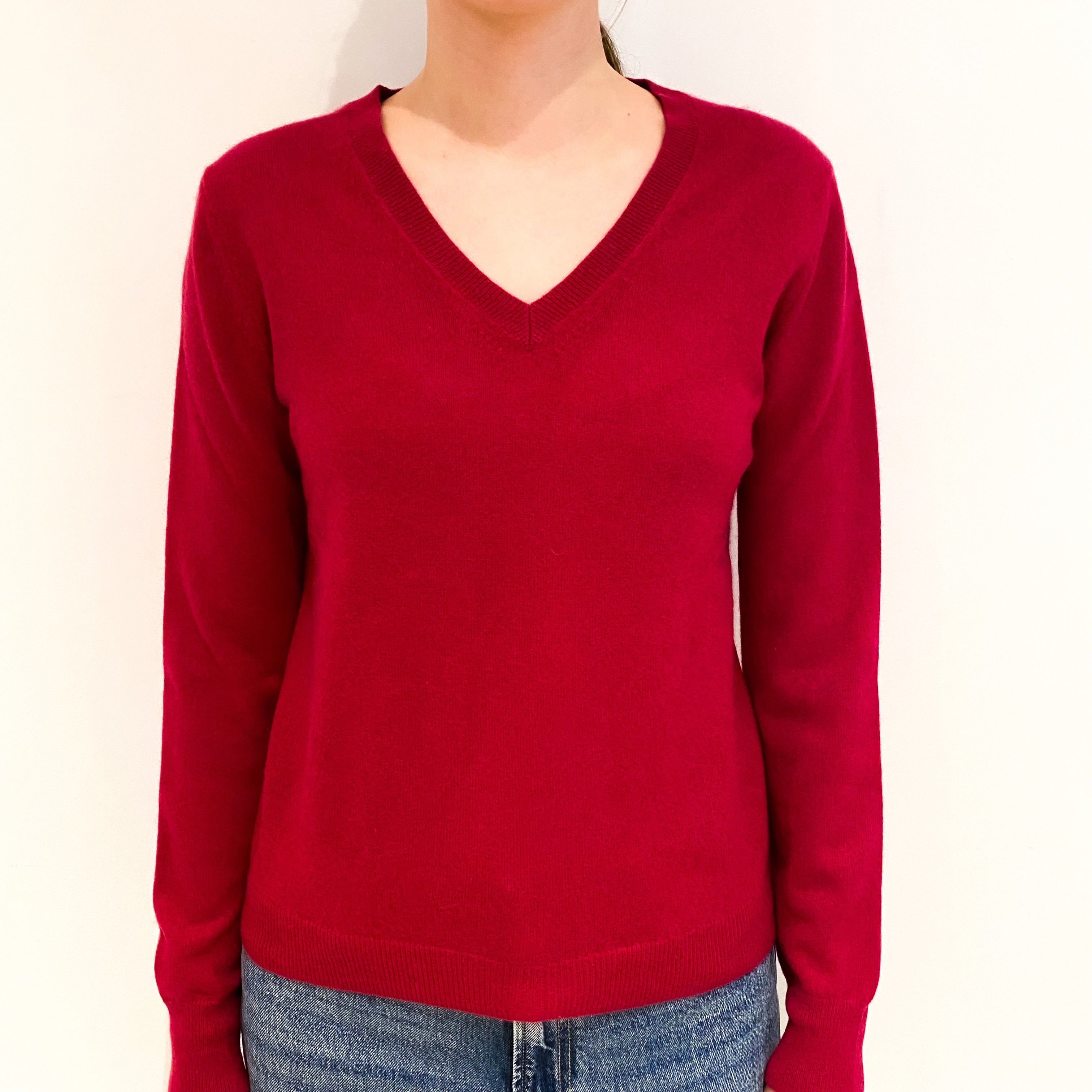 Ruby Cashmere V Neck Jumper Extra Small