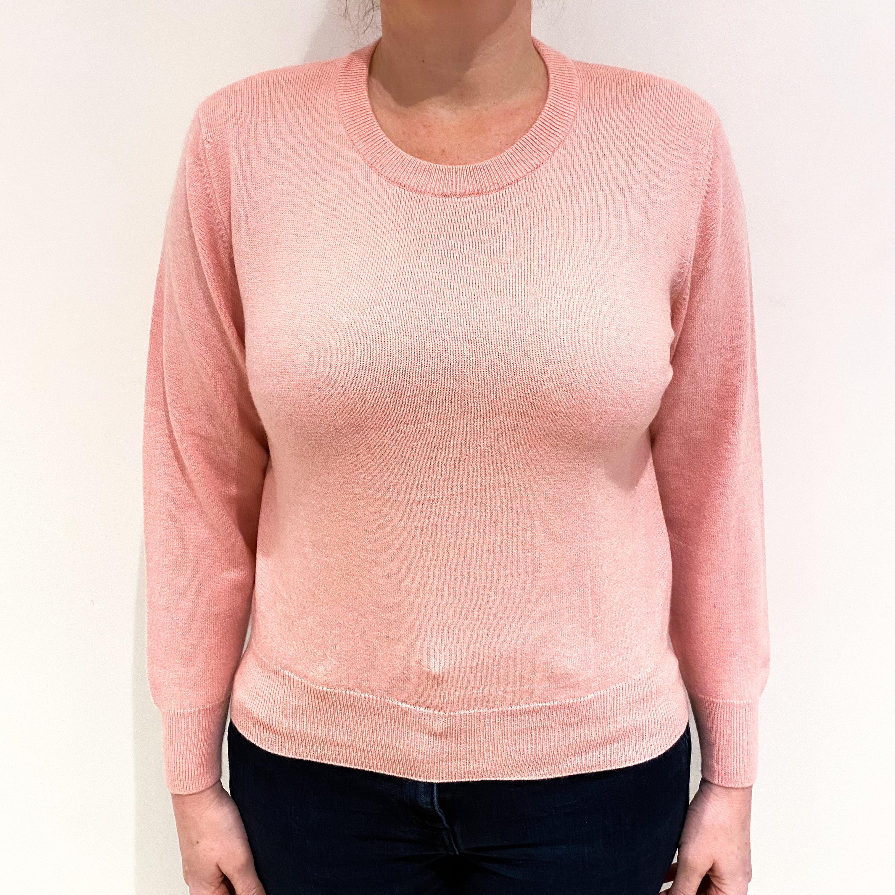 Sugar Mouse Pink Cashmere Crew Neck Jumper Large