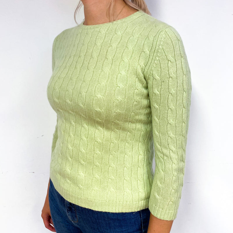 Lime green outlet crew neck