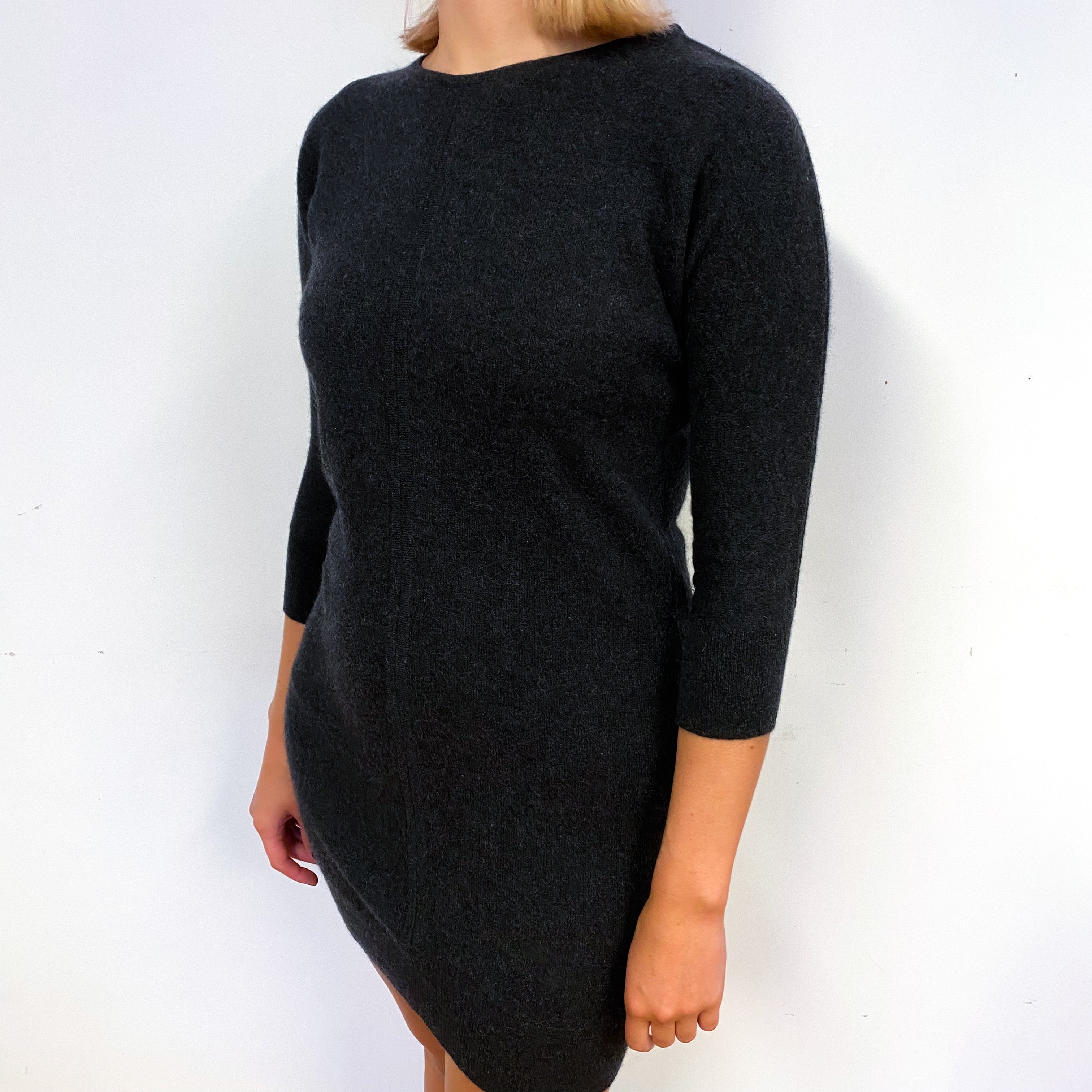 Peppercorn Brown Cashmere Batwing Dress Small