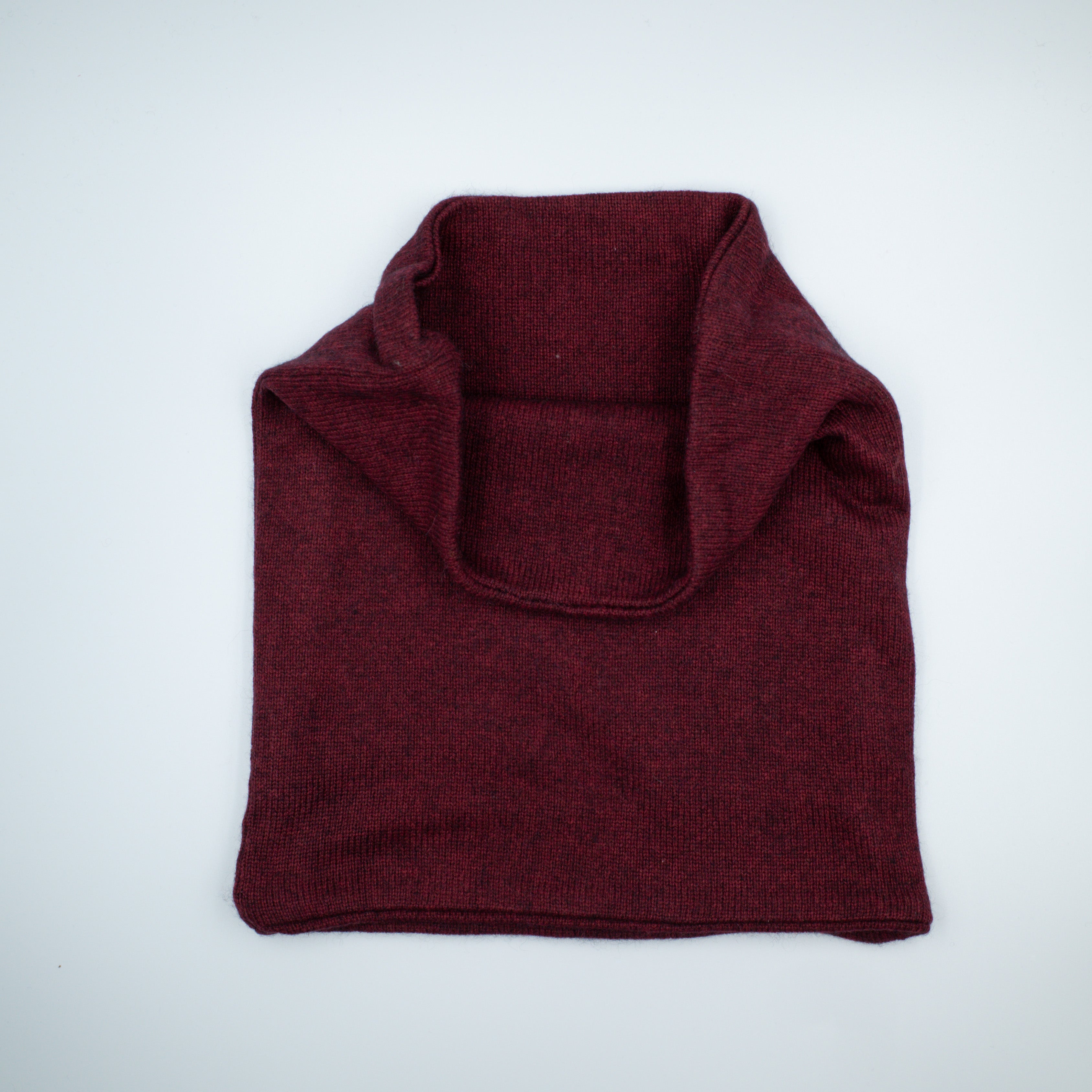 Wine Red Marl Luxury Double Layered Snood