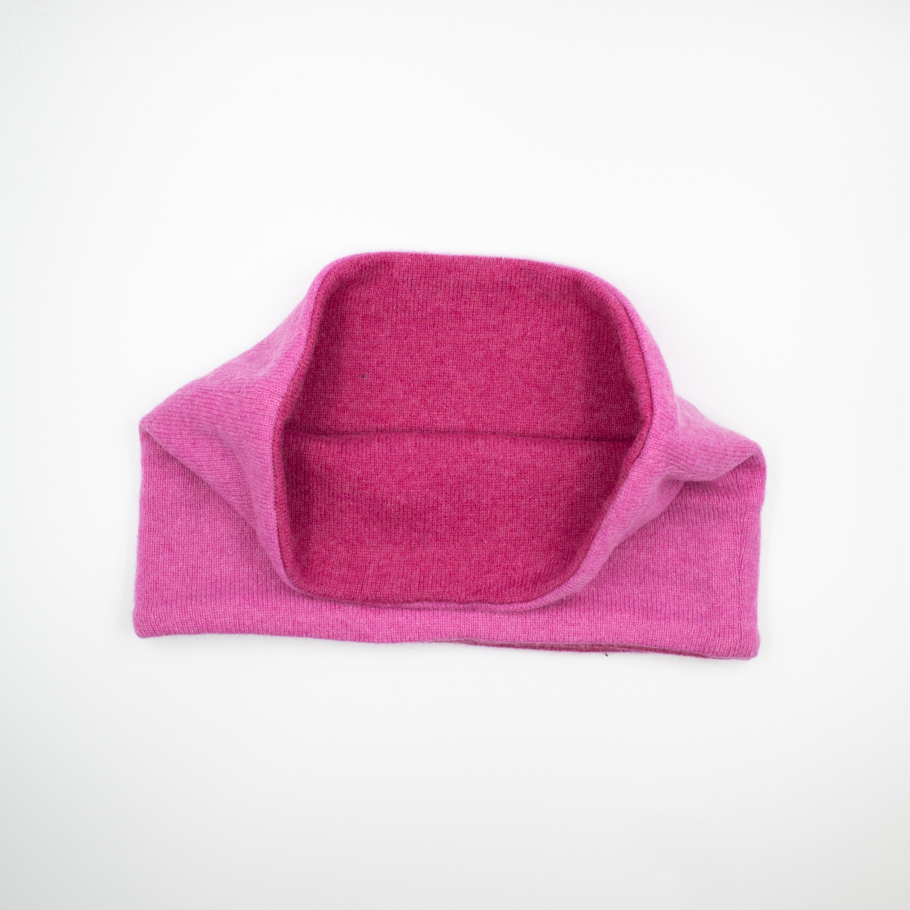 Two Tone Raspberry Pink Neck Warmer