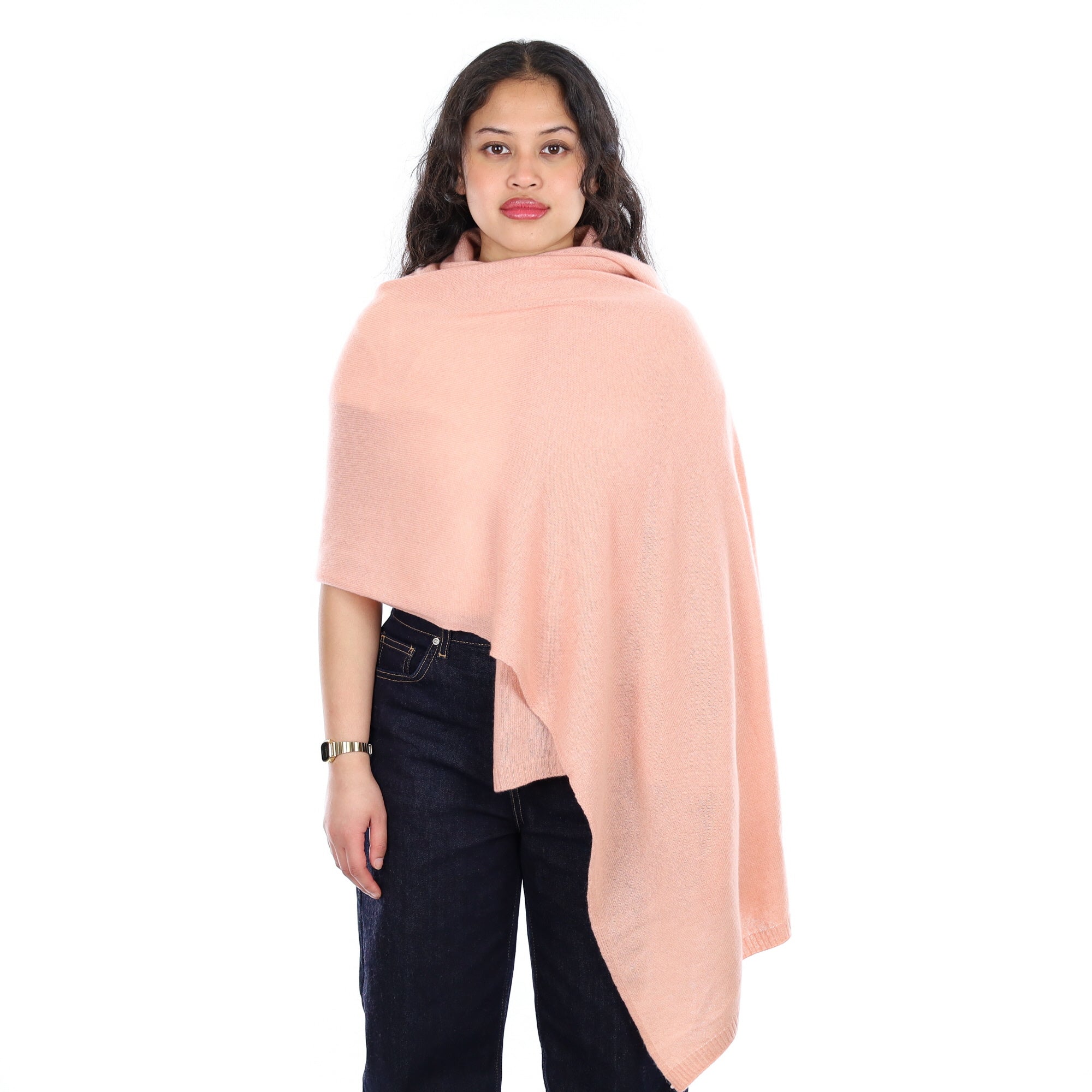 Brand New Blush Recycled Cashmere Wrap