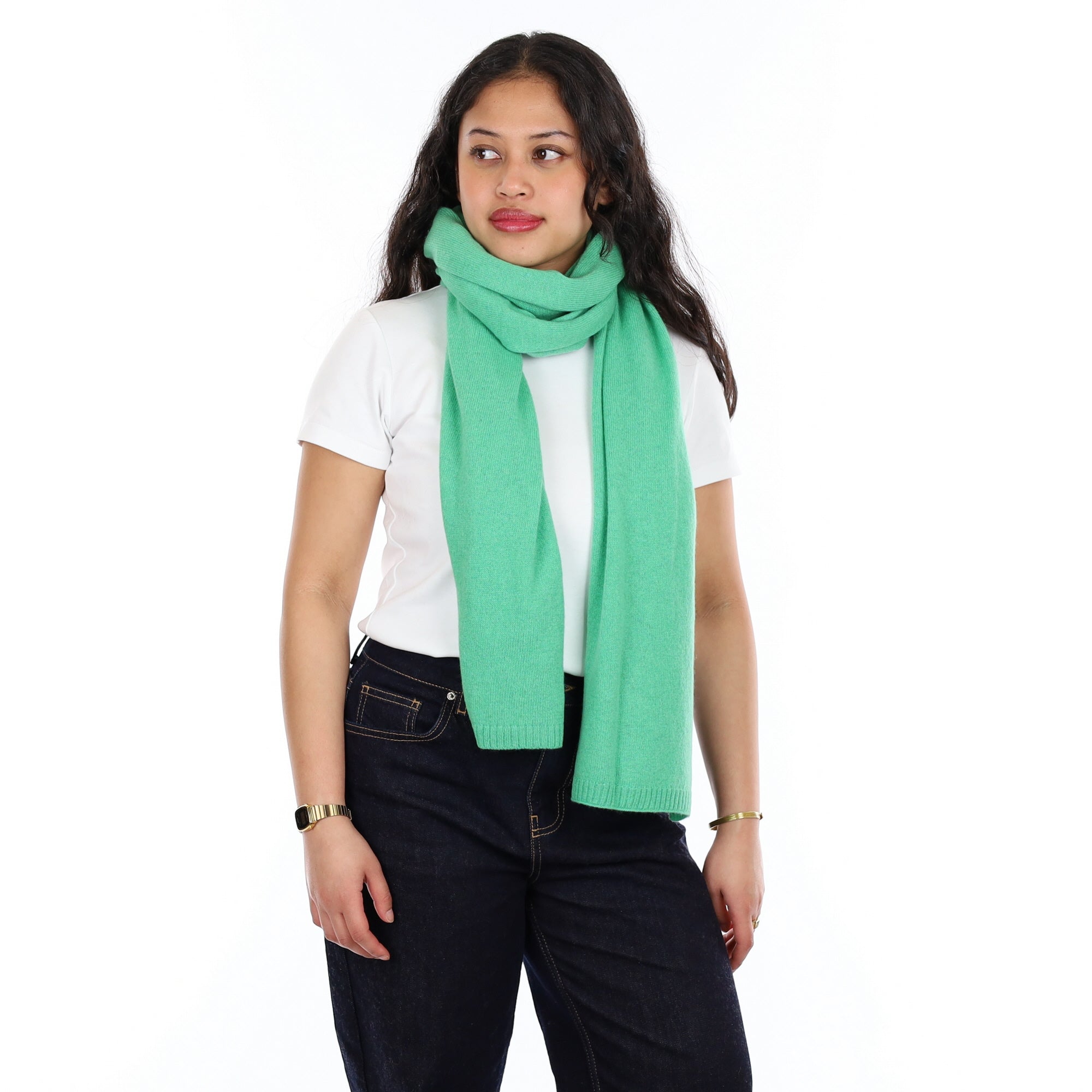 Brand New Spring Green Recycled Cashmere Wrap