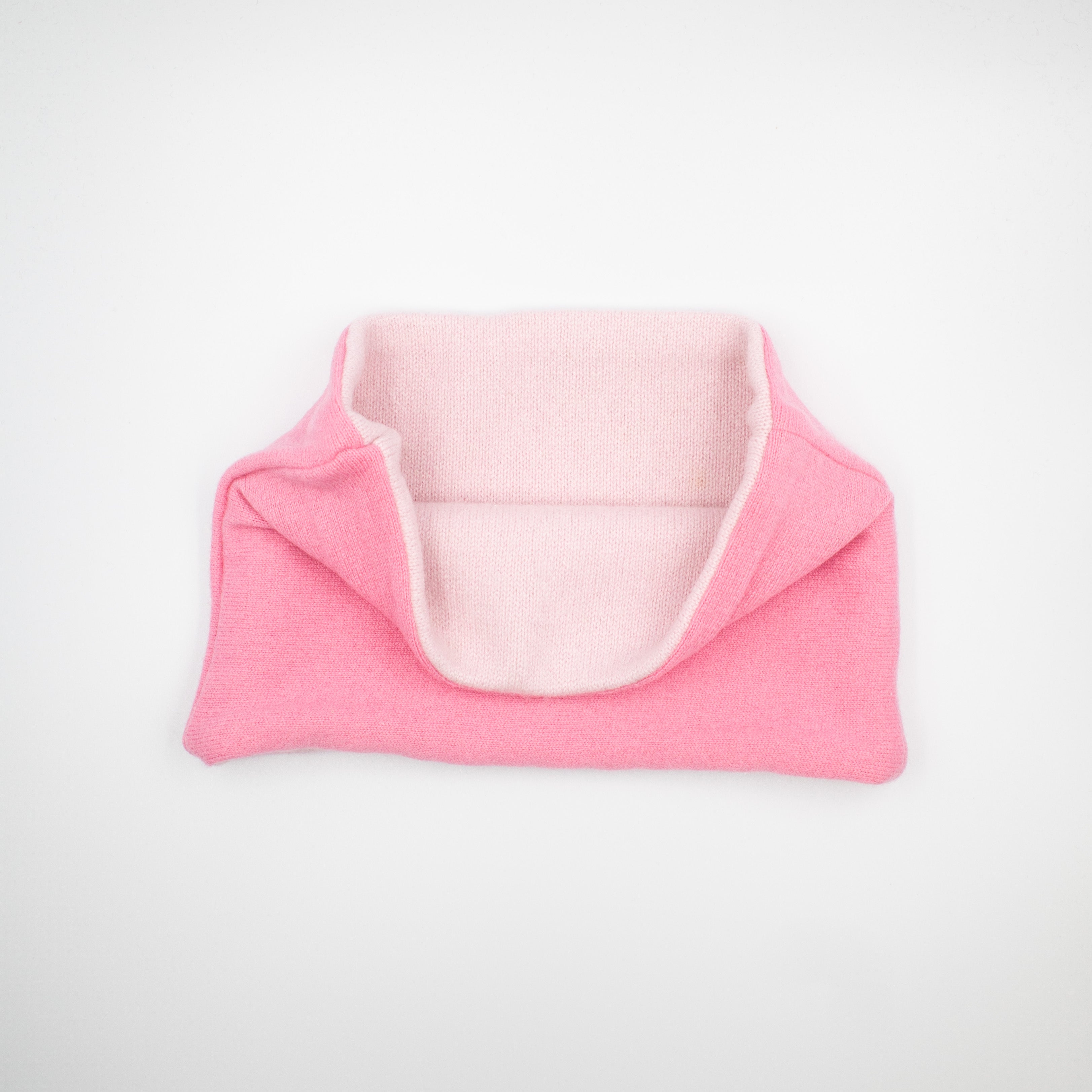 Bubblegum and Pale Pink Neck Warmer