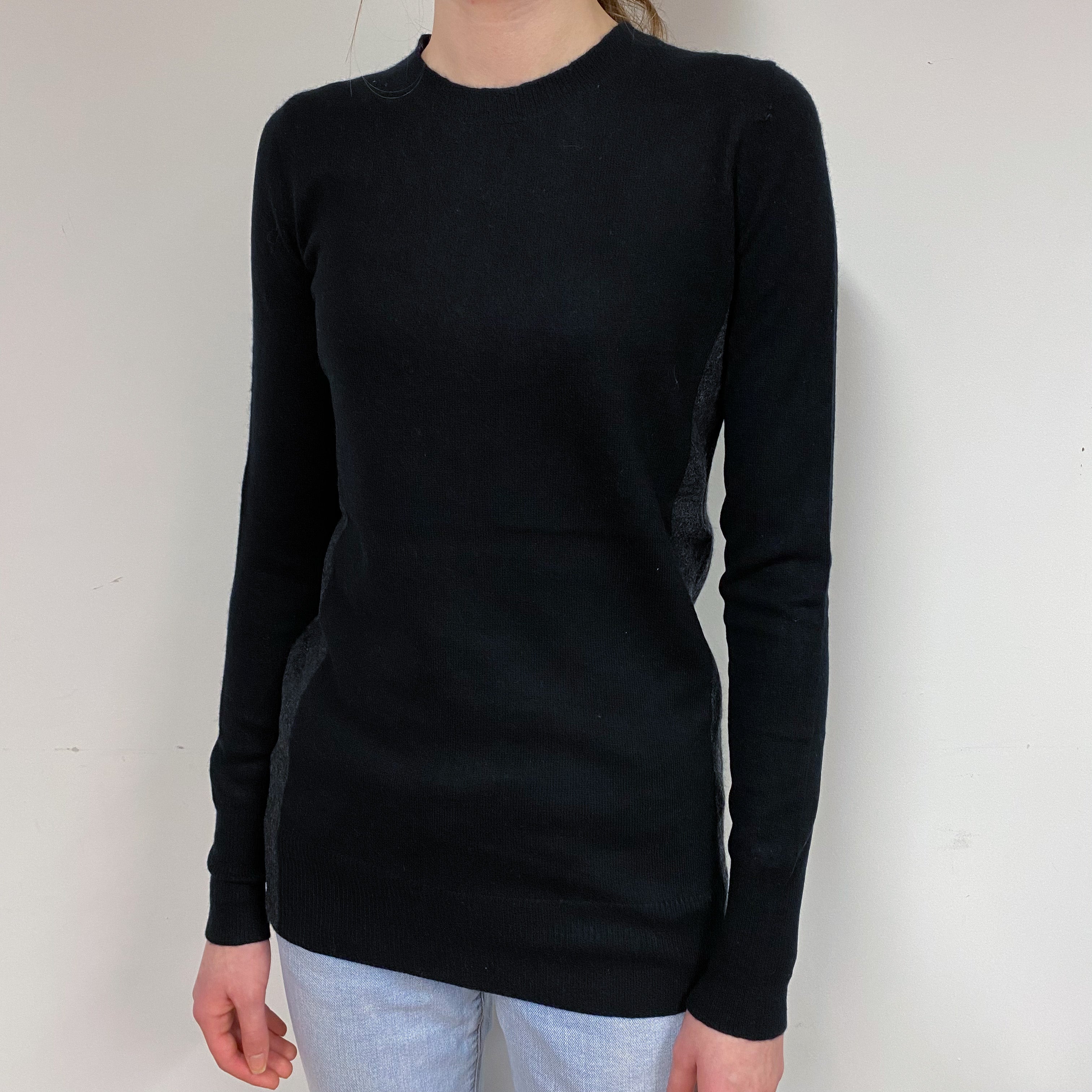 Vince Black Cashmere Crew Neck Jumper Extra Small