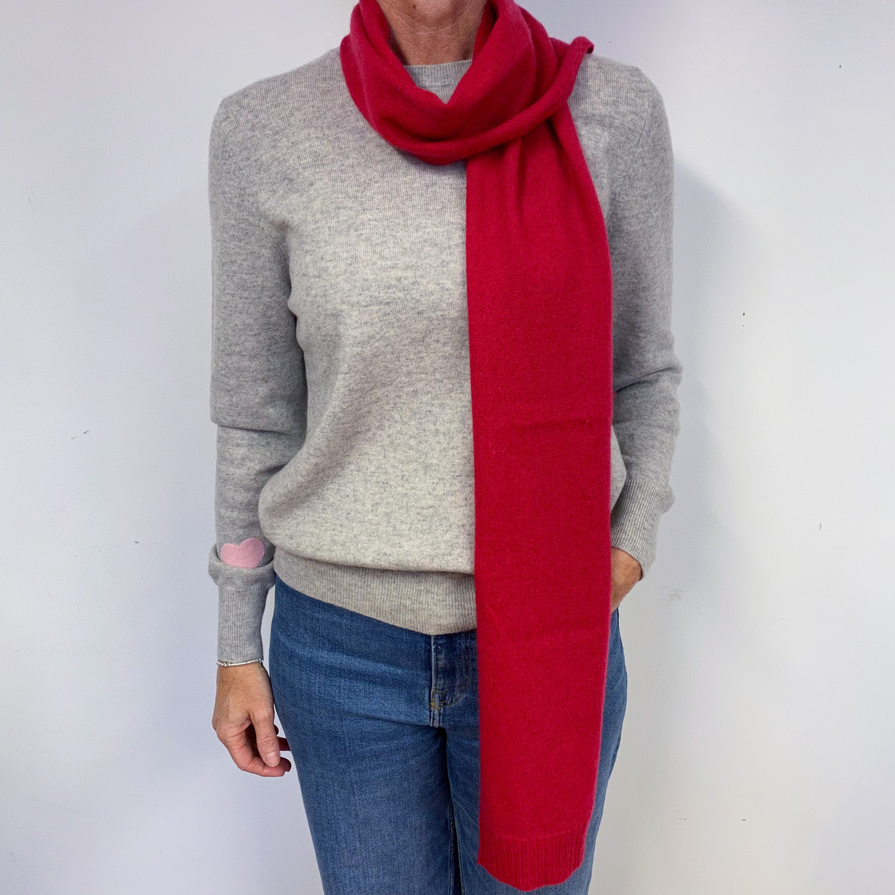 Ruby Red Cashmere Scarf