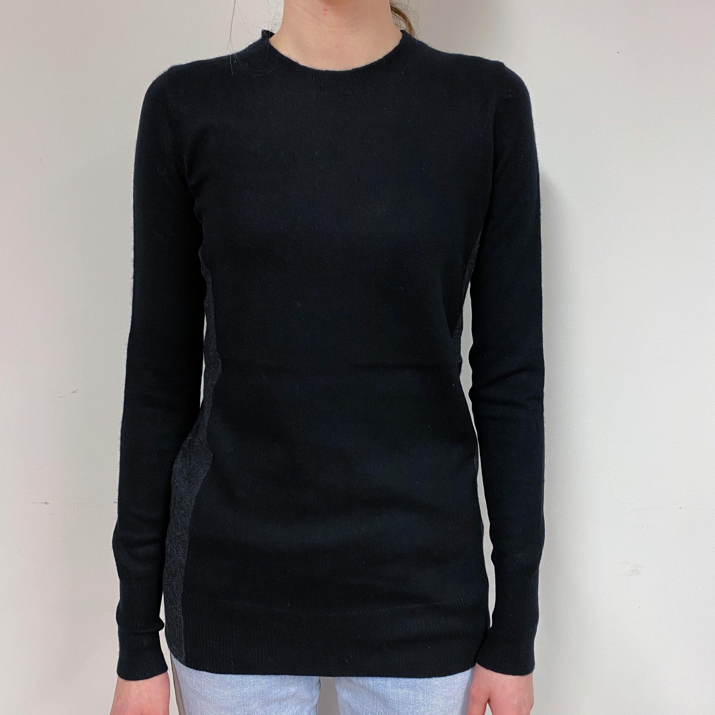 Vince Black Cashmere Crew Neck Jumper Extra Small