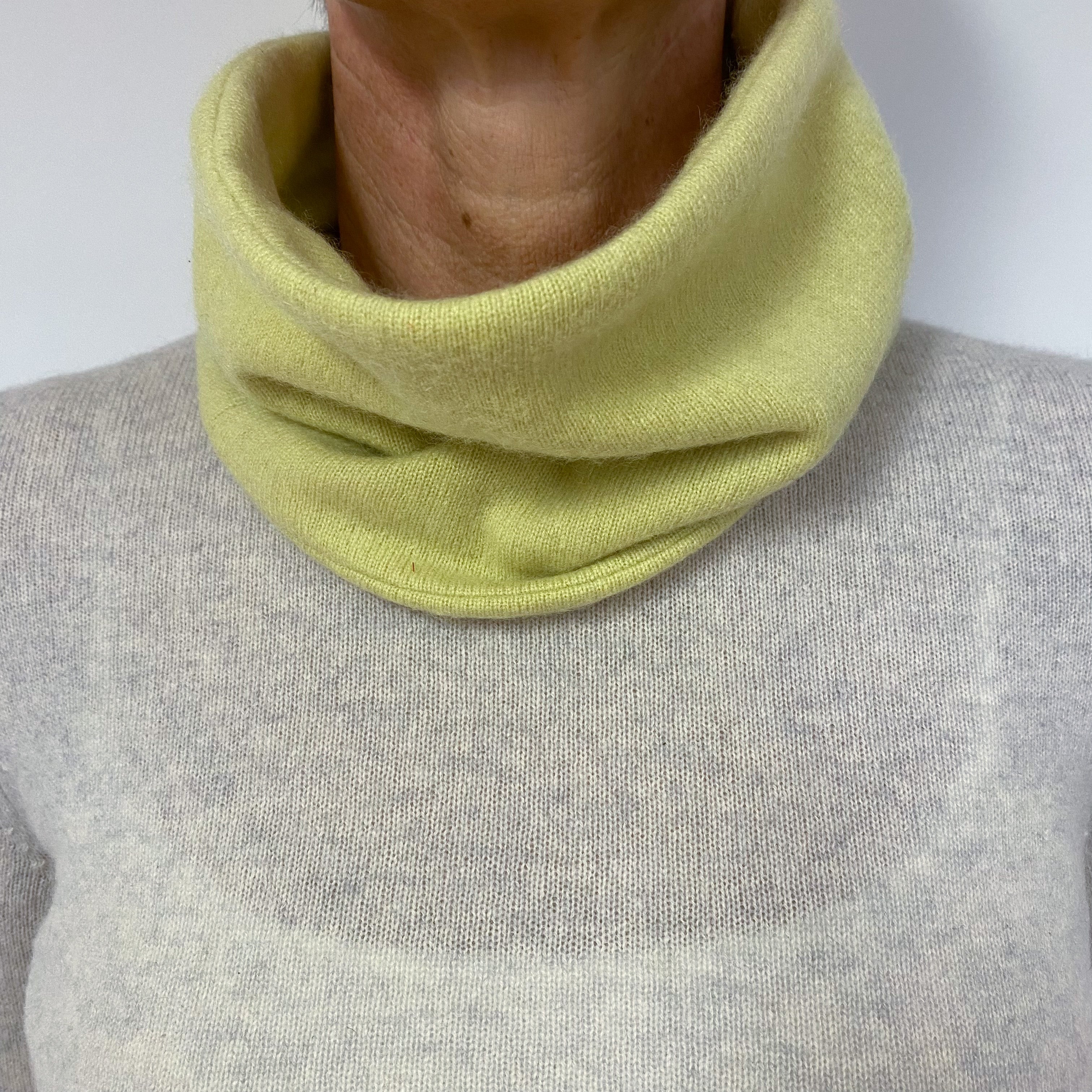 Chartreuse Cashmere Neck Warmer