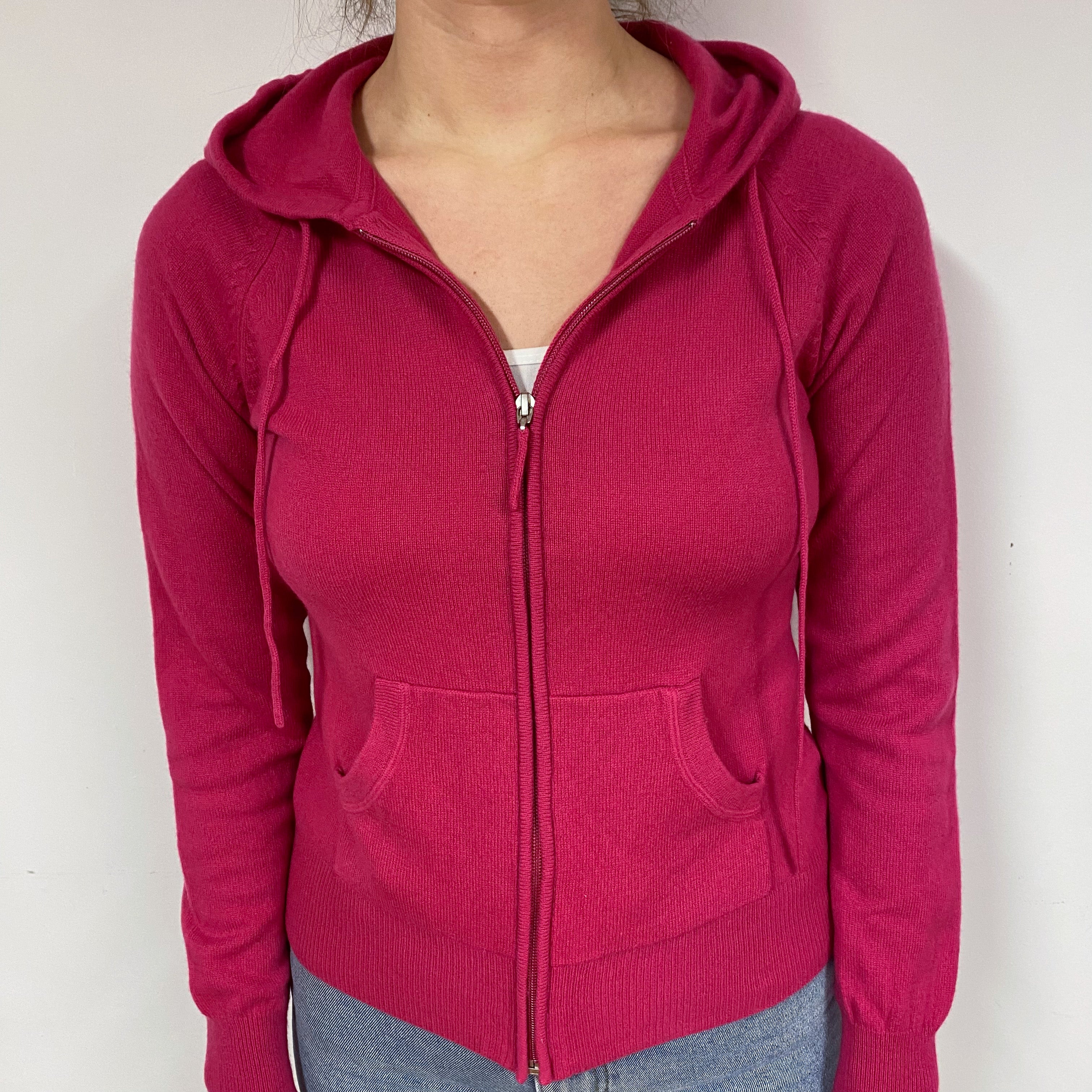 Cherry Pink Hoodie Jumper Small