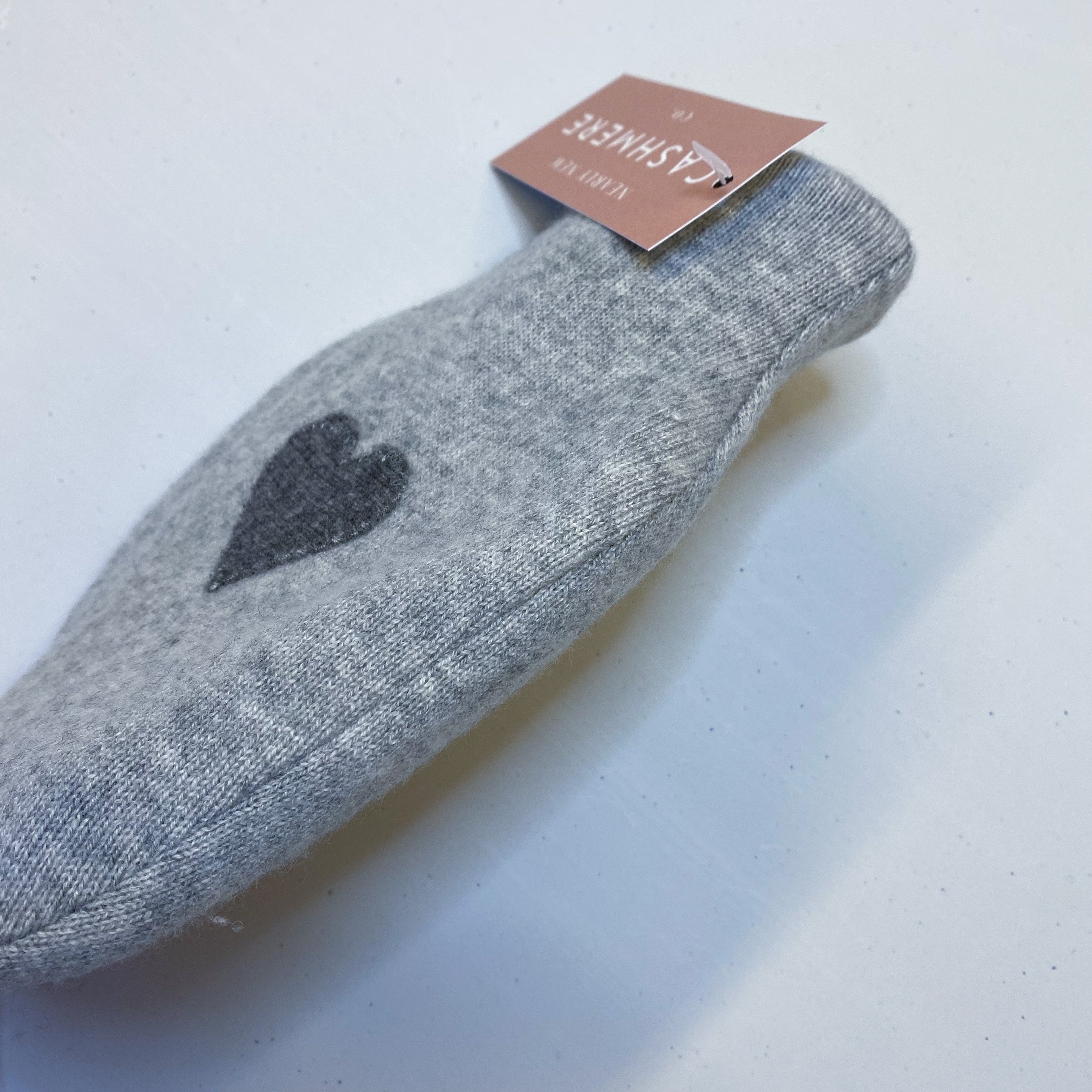 Smoke Grey Cashmere Small Hot Water Bottle