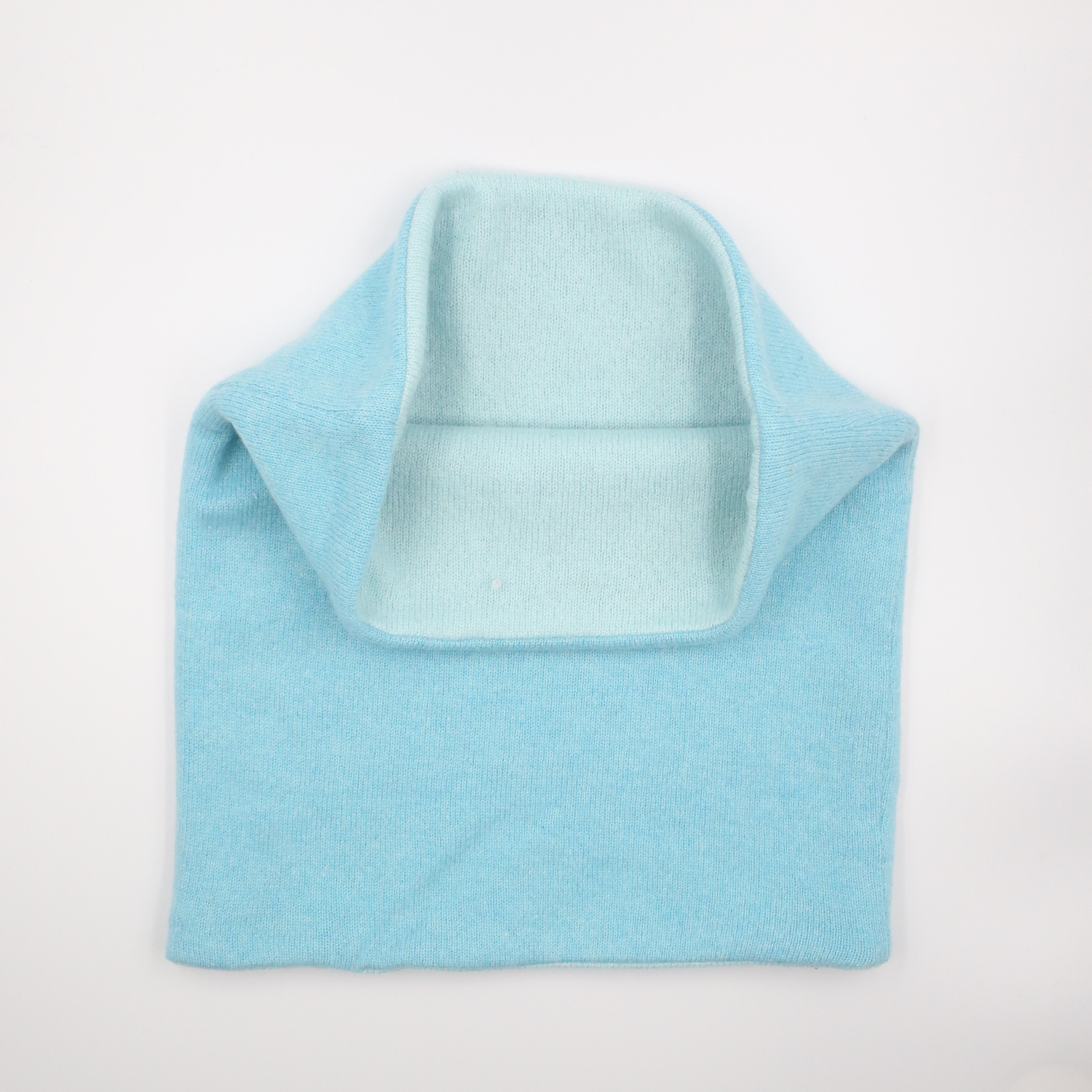 Two Tone Aqua Luxury Double Layered Snood