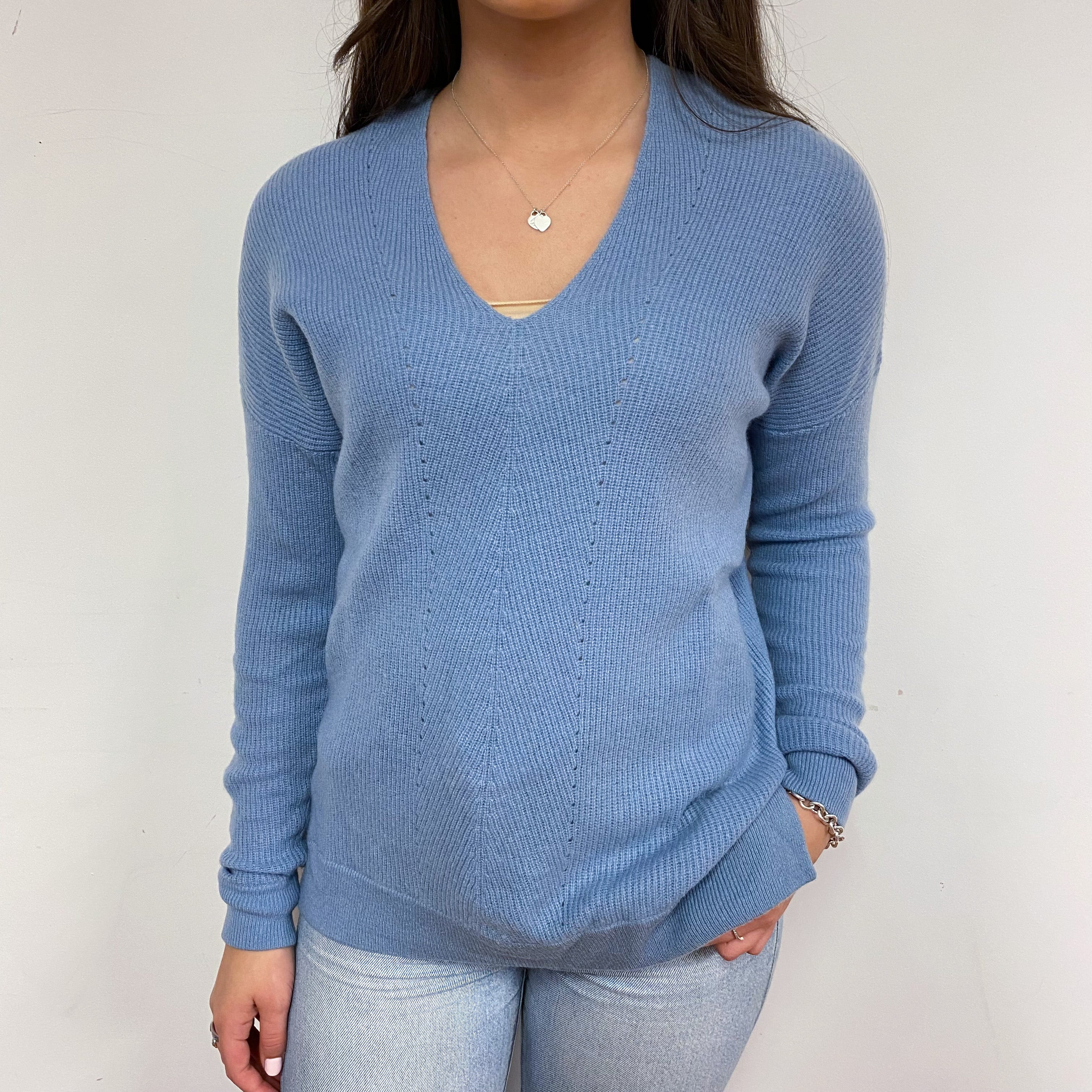 Vince Slouchy V Neck Jumper Extra Small