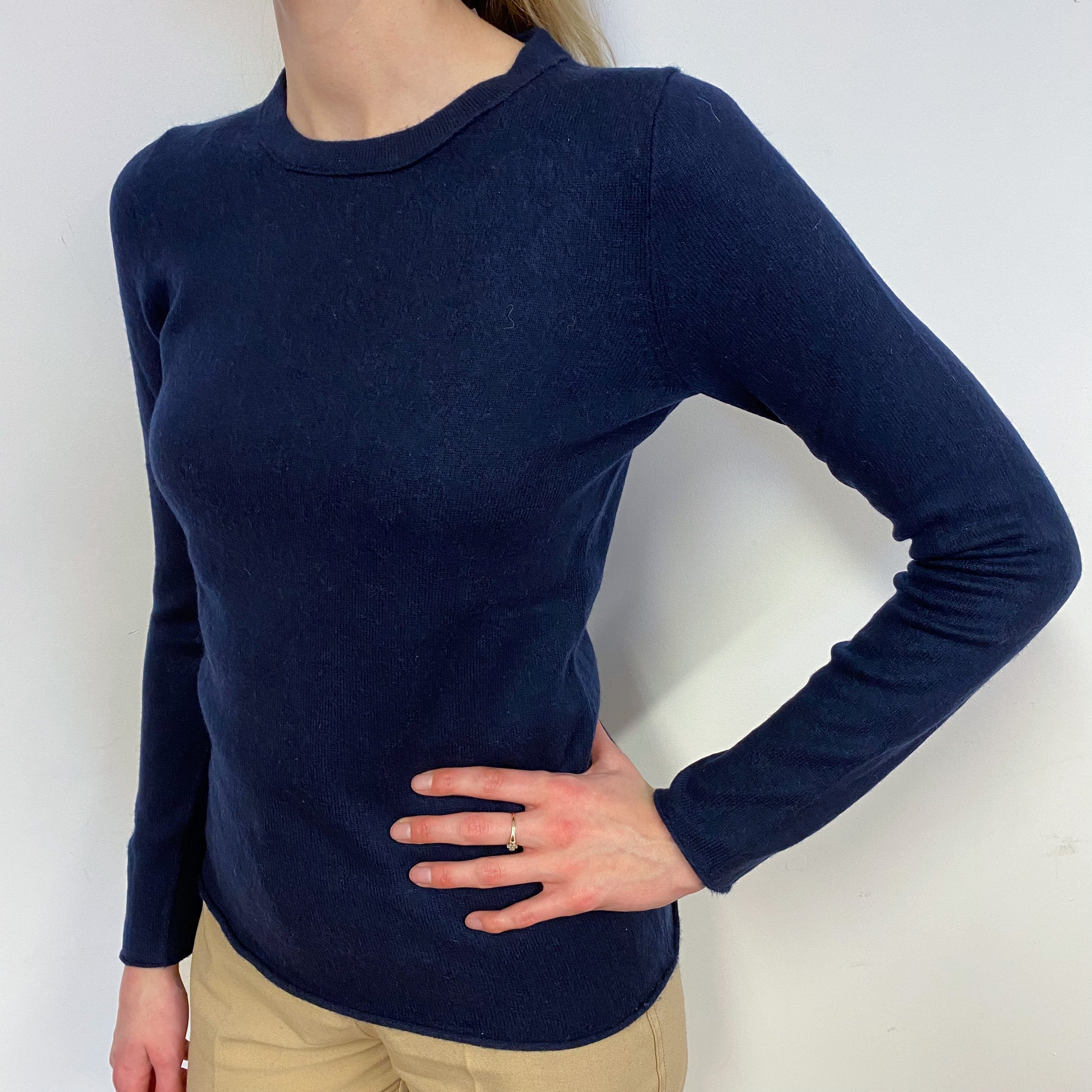 Navy Crew Neck Jumper Small