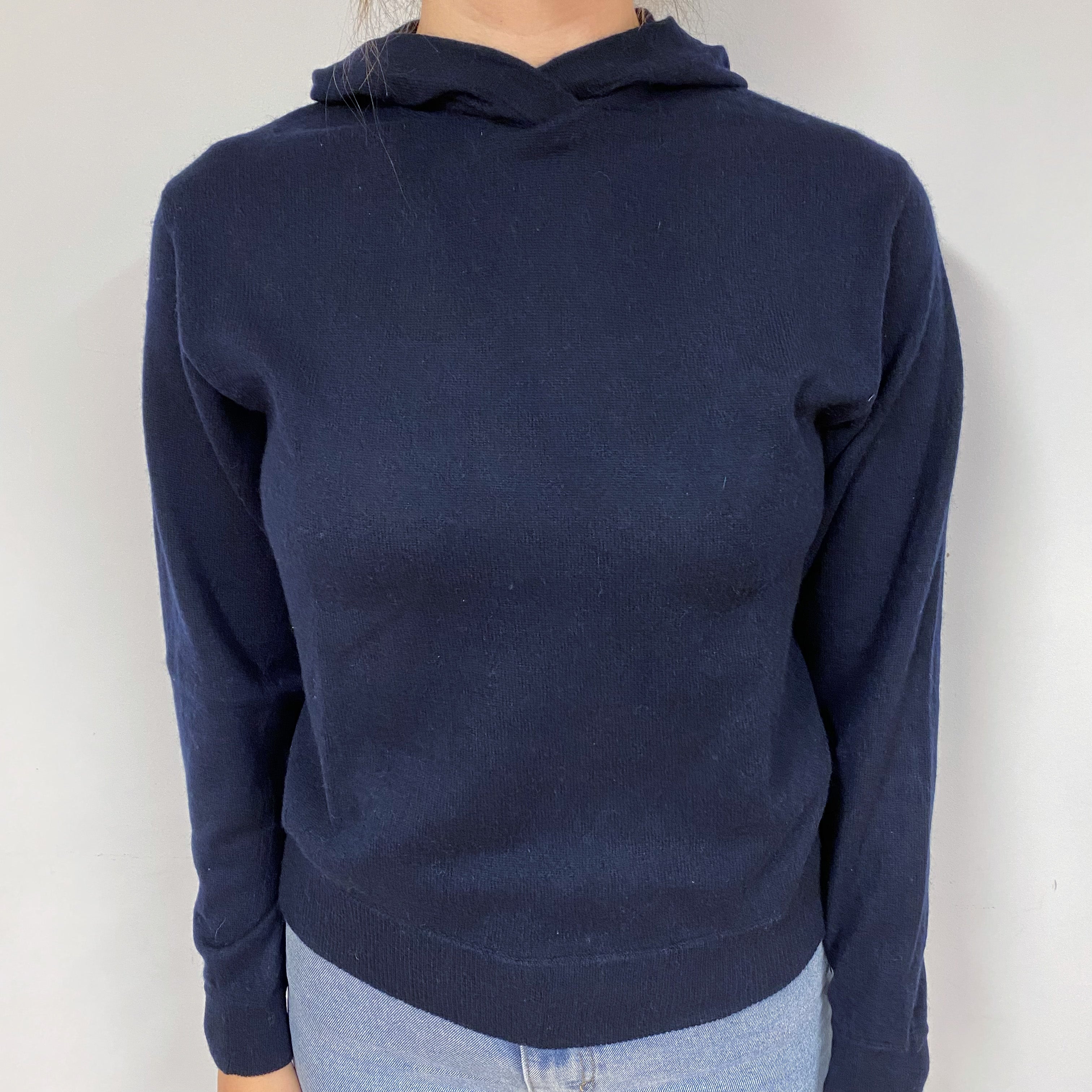 Vince Navy Blue Hoodie Jumper Small