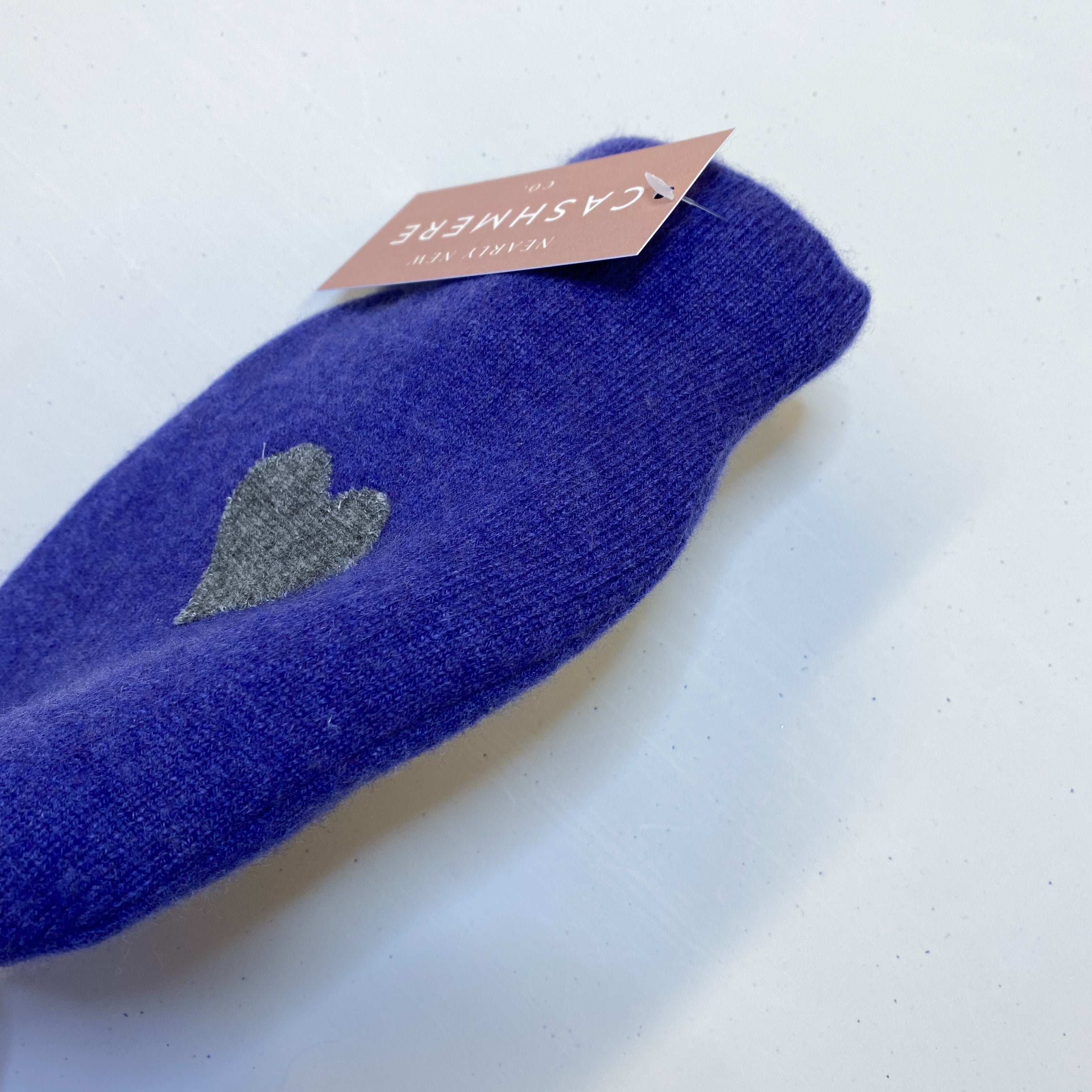 Indigo Blue Cashmere Small Hot Water Bottle