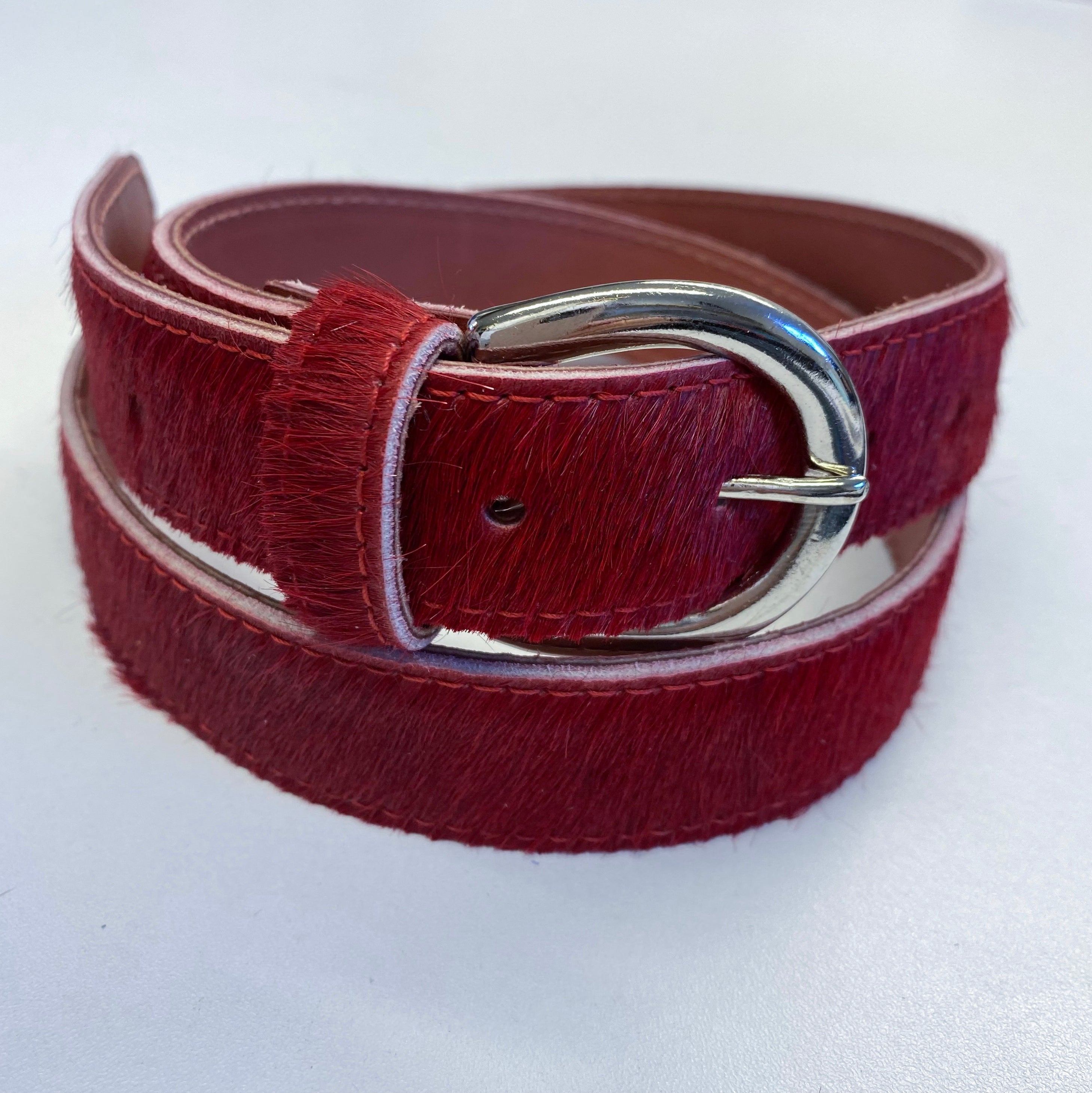 Leather Red Hide Belt S/M