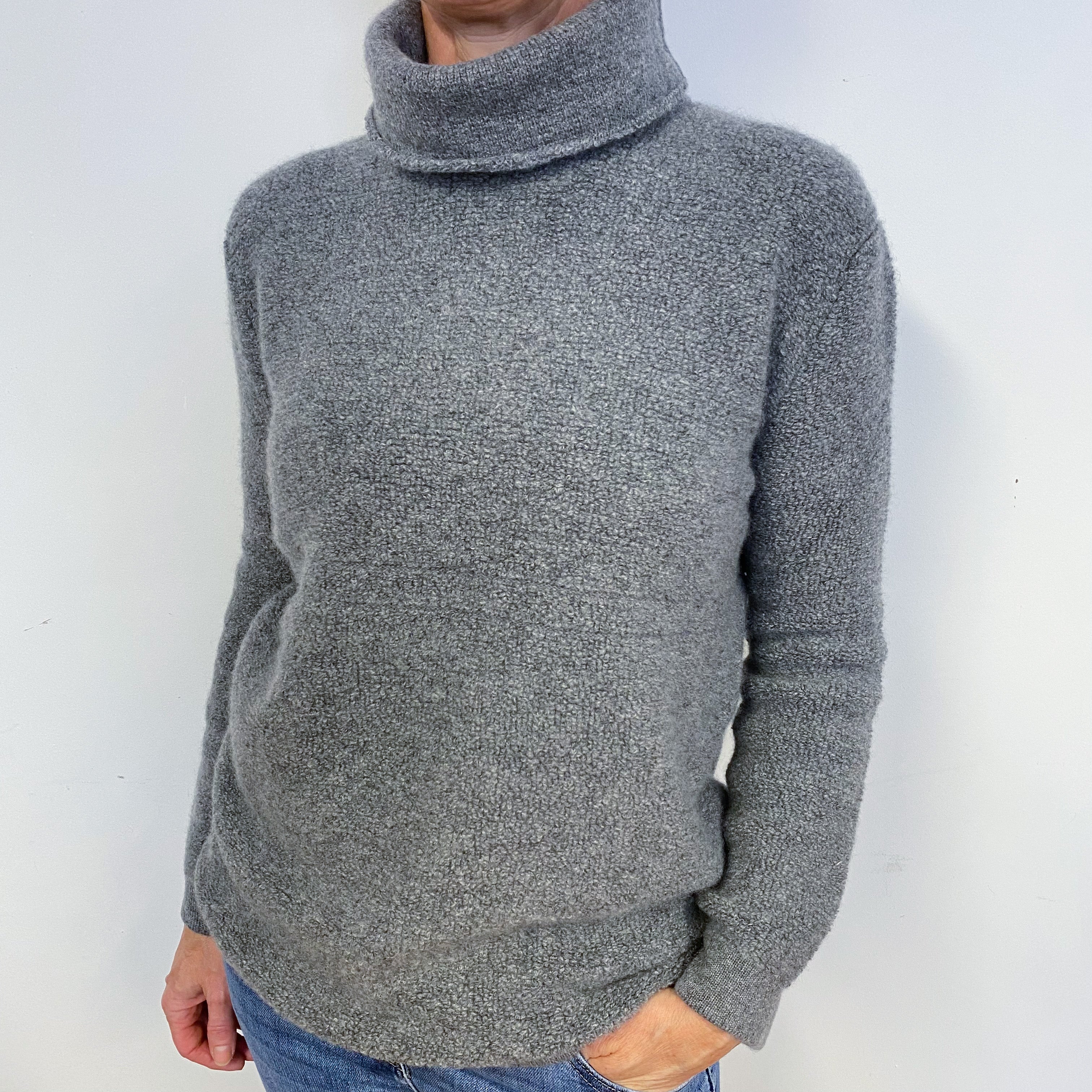 Brand New Scottish Grey Fleece Jumper Medium