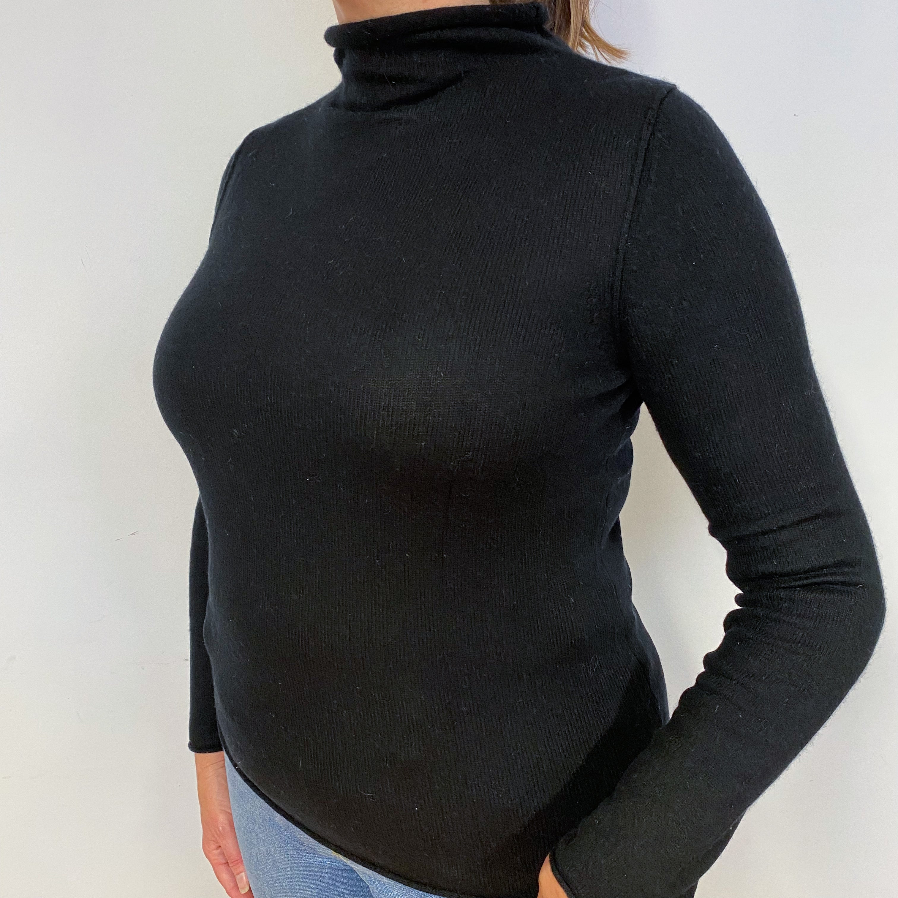 Black Turtle Neck Jumper Large