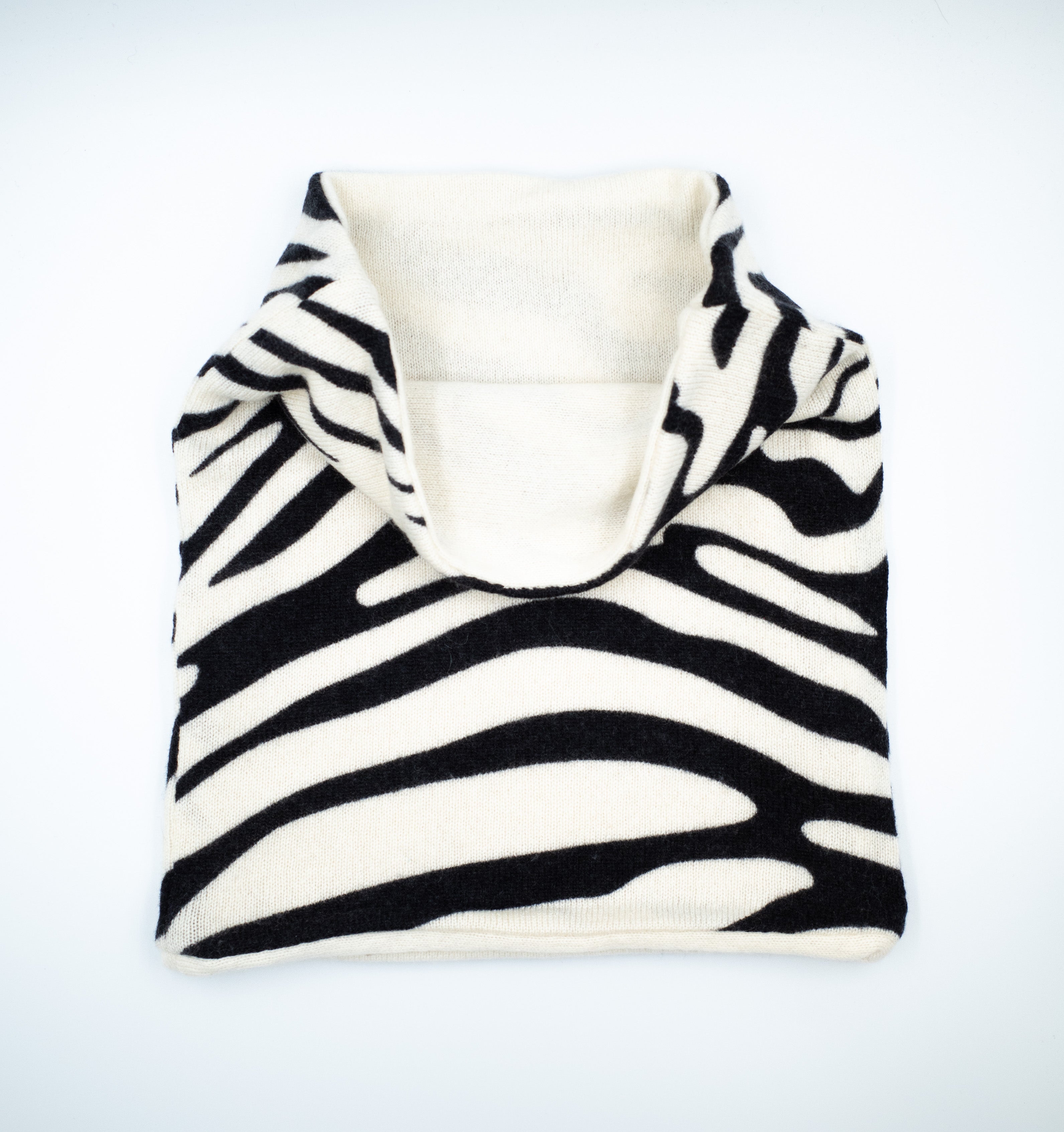 Zebra Print Luxury Double Layered Snood